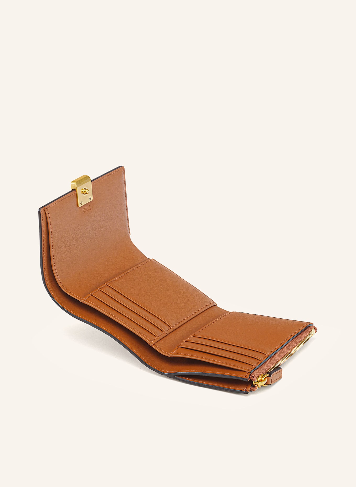 MCM Geldbörse AREN VISETOS SMALL: COGNAC
