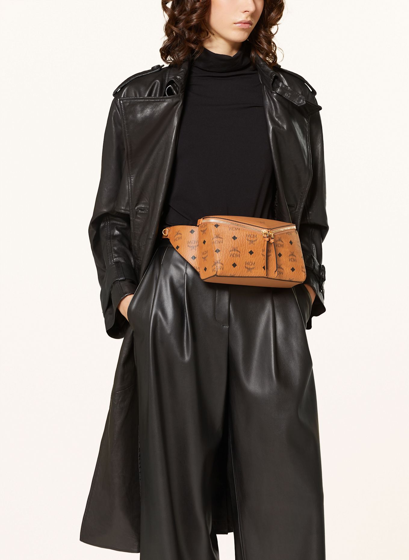 MCM Waist bag Diamond 3D VI, Color: COGNAC (Image 5)
