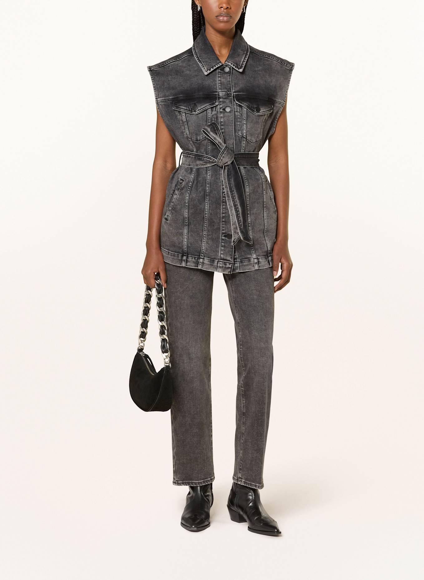 AG Jeans Denim look vest: GRAY