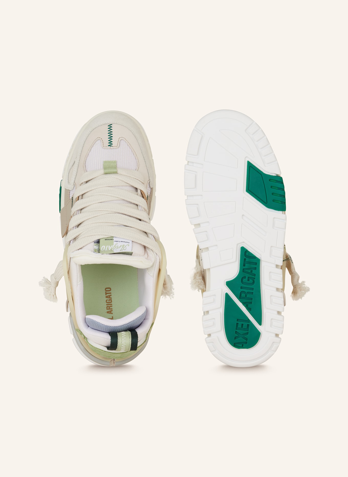 AXEL ARIGATO Sneakers AREA: LIGHT GREEN / TAUPE / CREAM