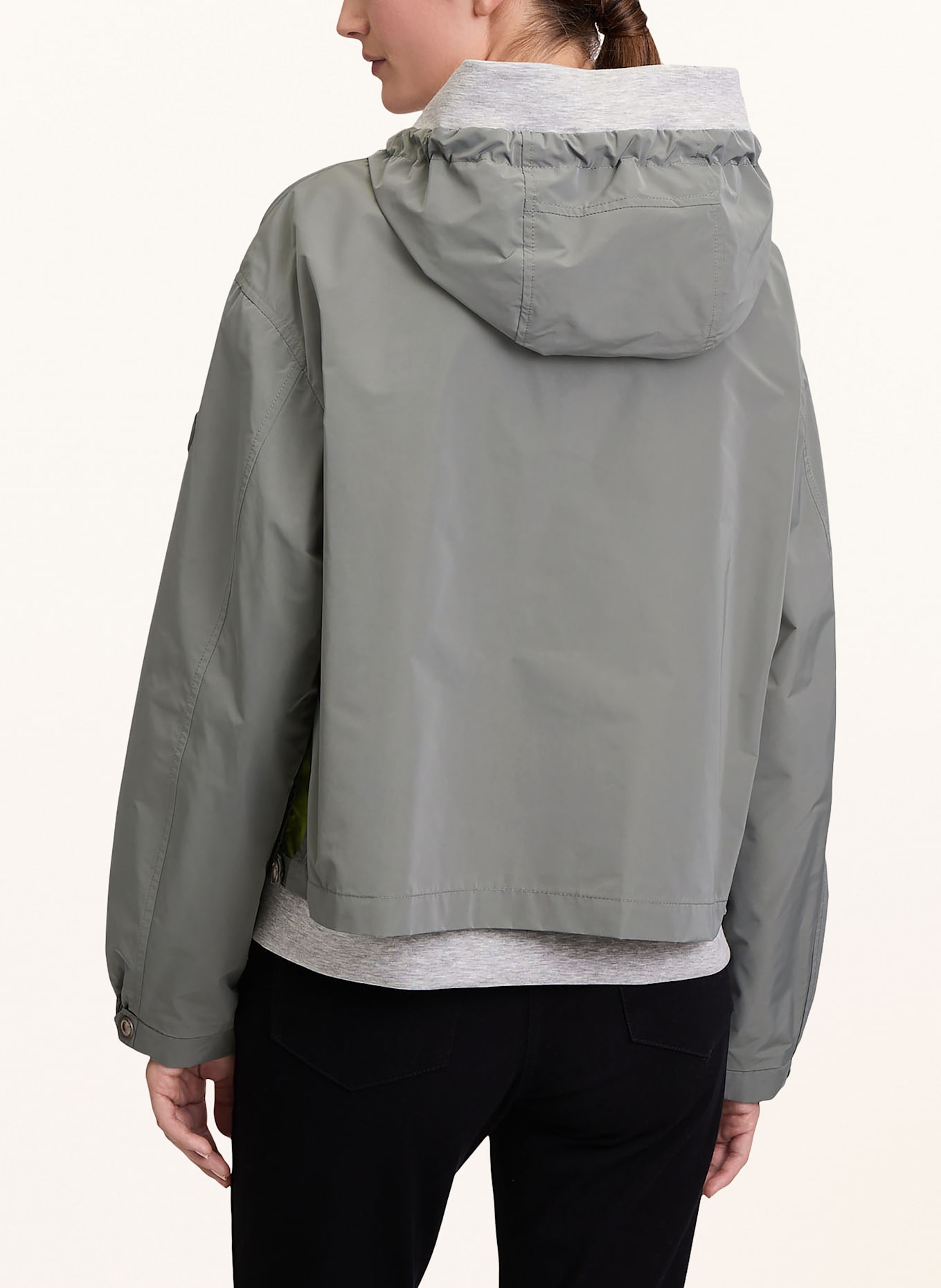 GIL BRET Blouson: KHAKI / SVĚTLE ŠEDÁ