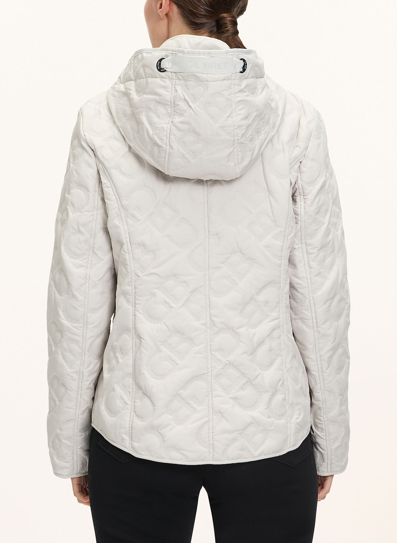 GIL BRET Steppjacke mit abnehmbarer Kapuze: CREME