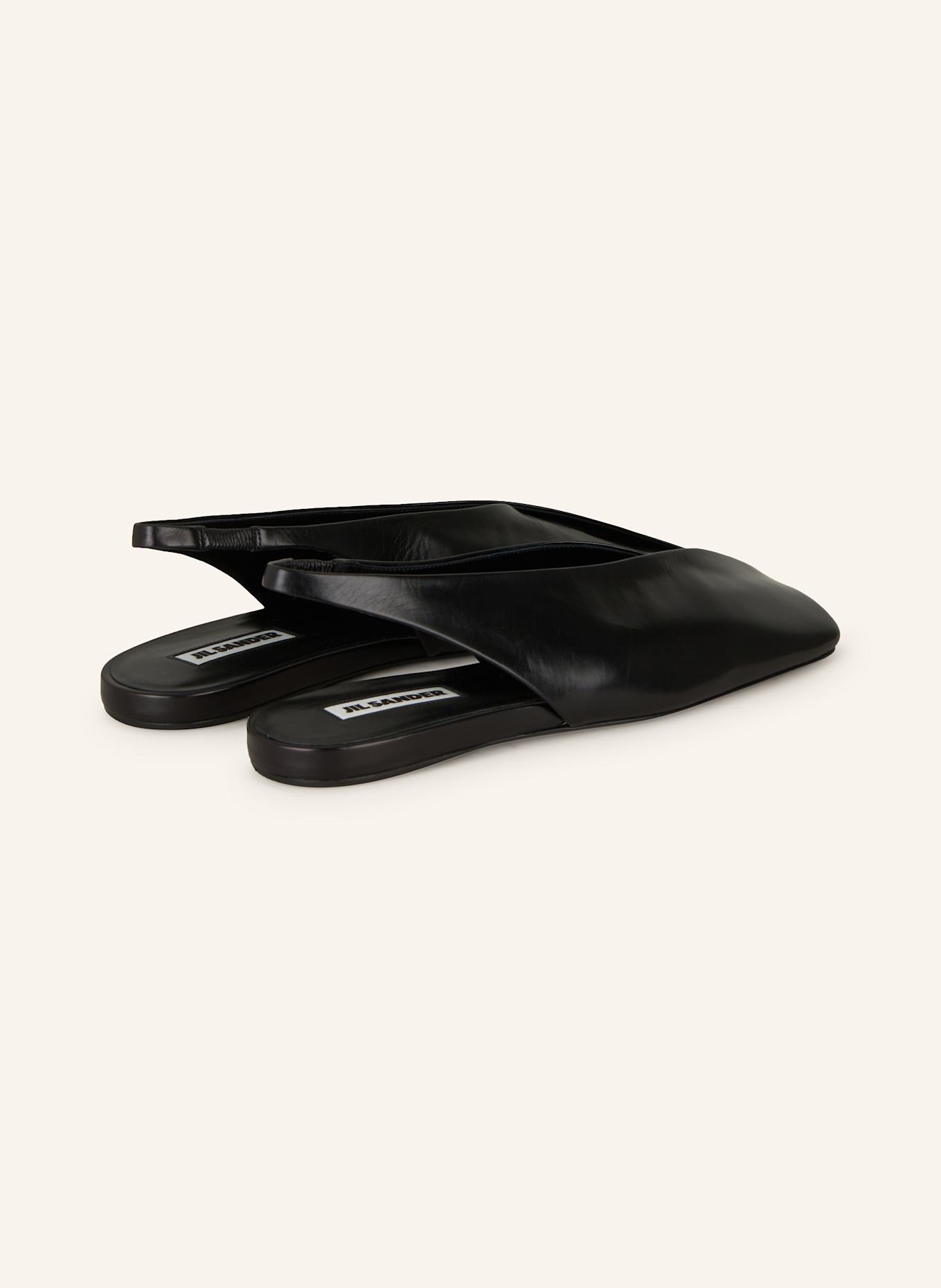 JIL SANDER Slingballerinas: SCHWARZ