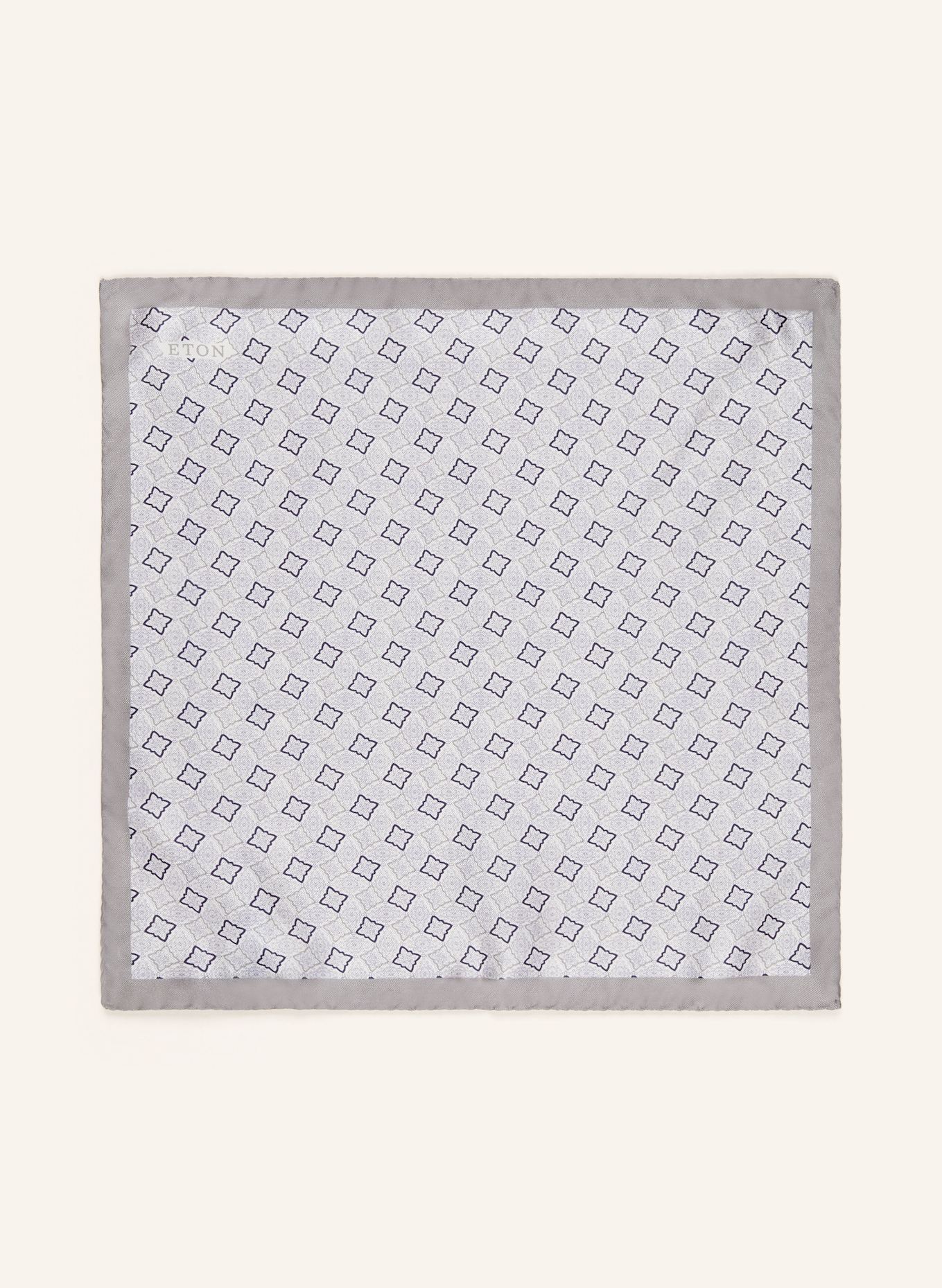 ETON Pocket square in silk: GRAY / PURPLE