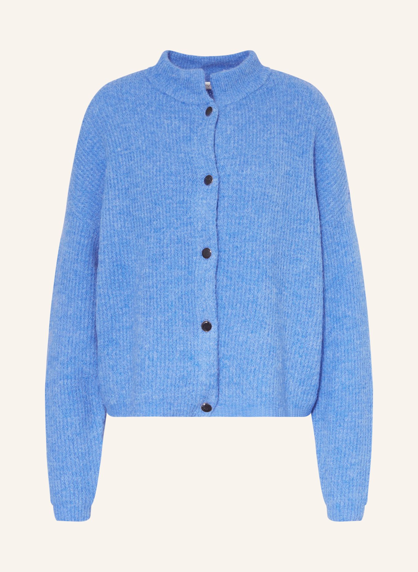 GESTUZ Cardigan ALPHAGZ with alpaca: BLUE