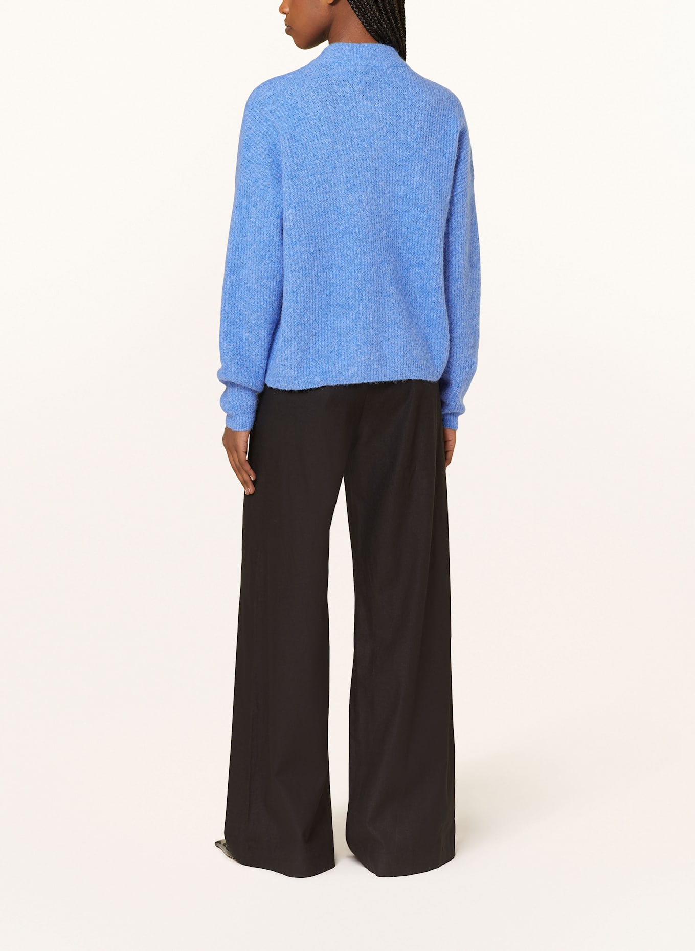 GESTUZ Cardigan ALPHAGZ with alpaca: BLUE