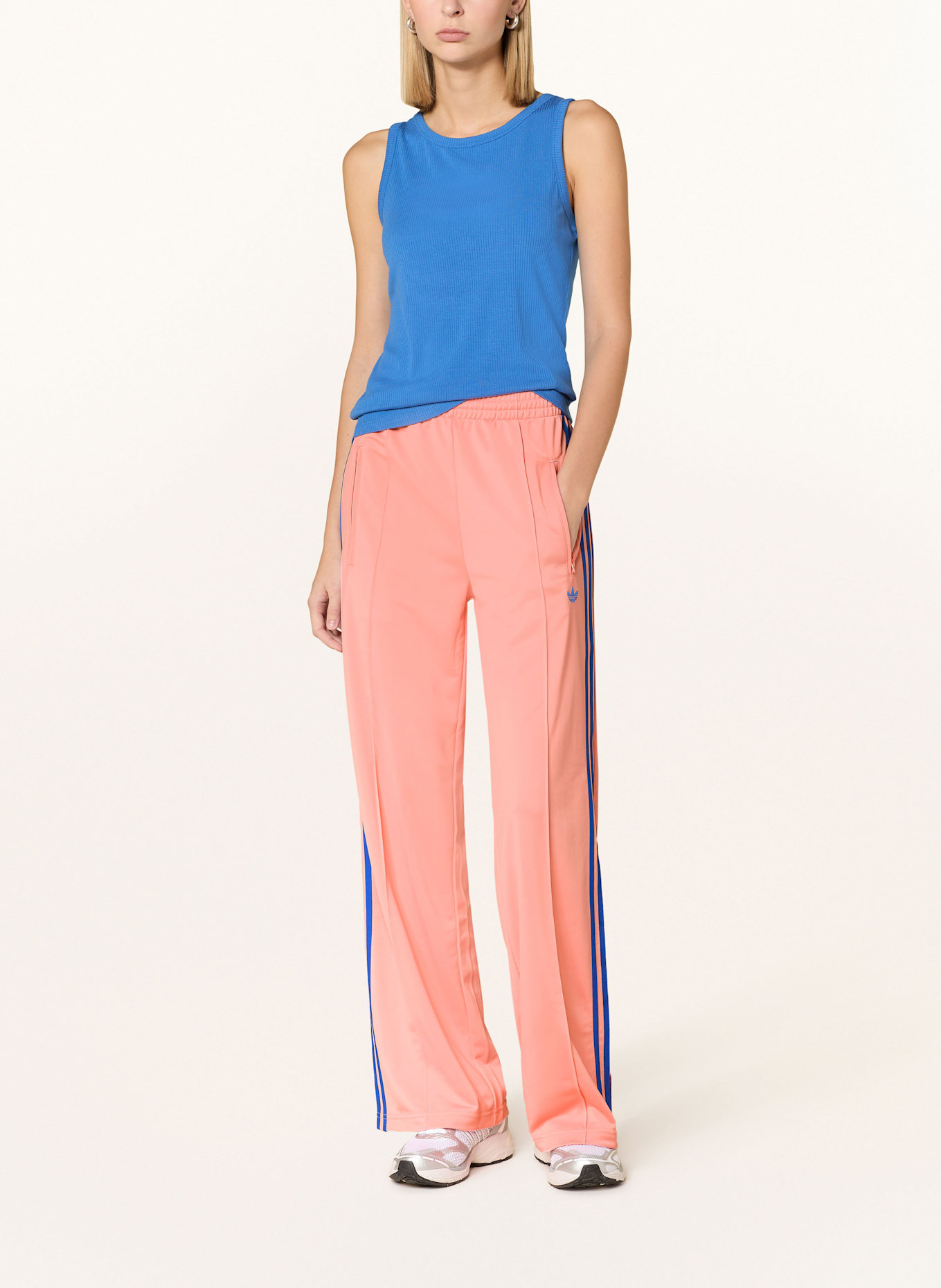 Adidas jeans pink and blue clearance
