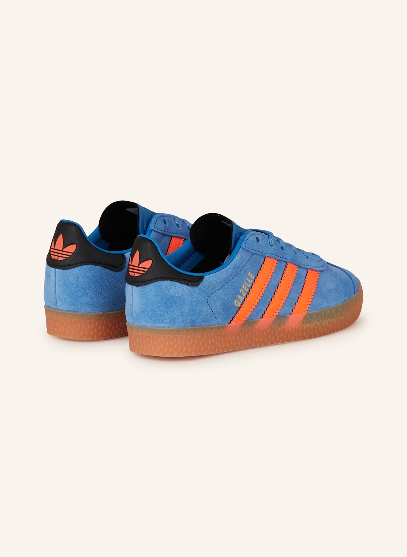 adidas Originals Sneaker GAZELLE C: BLAU/ NEONORANGE/ SCHWARZ