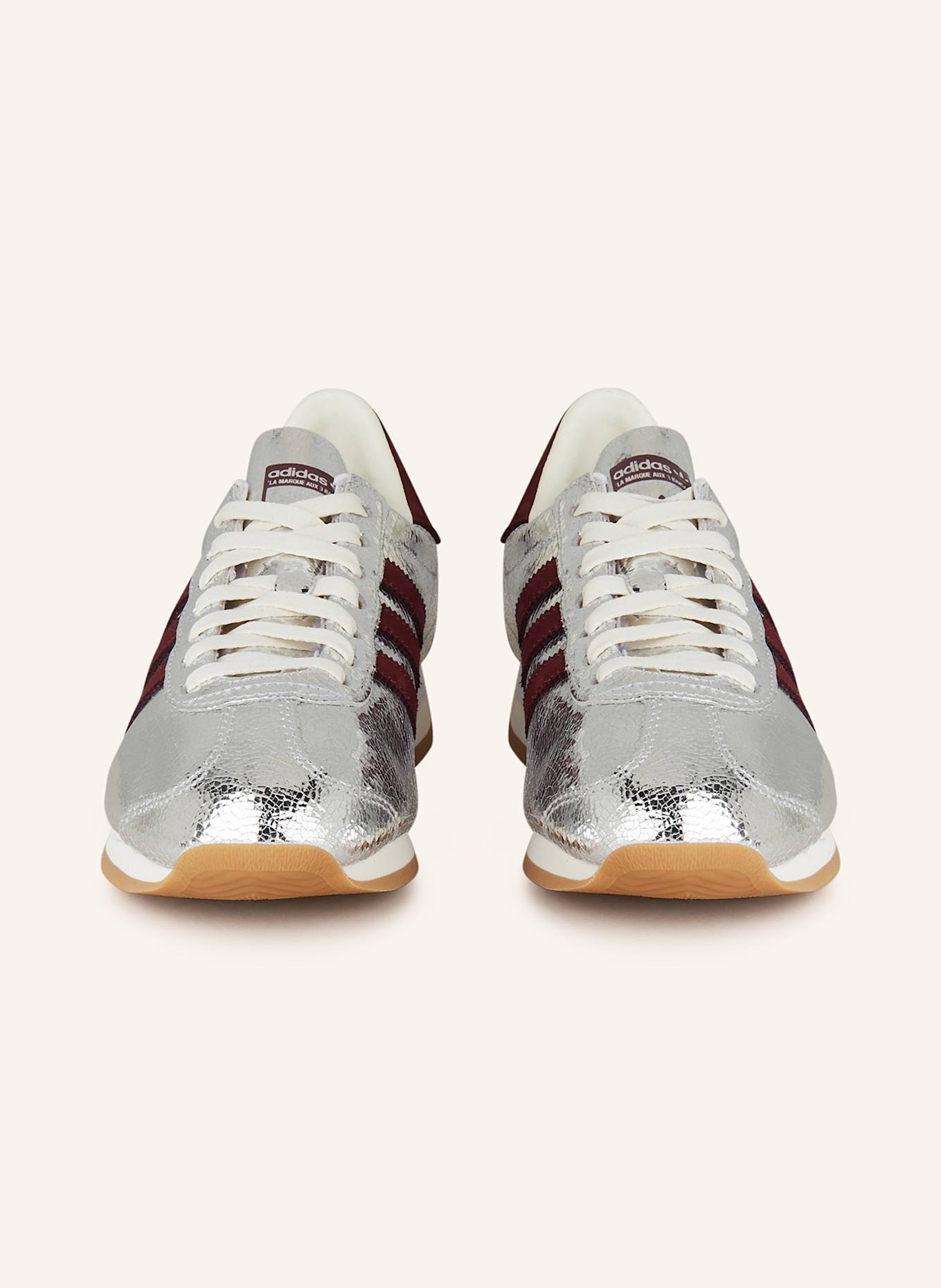 Adidas originals superstar og trainers in white and red clearance