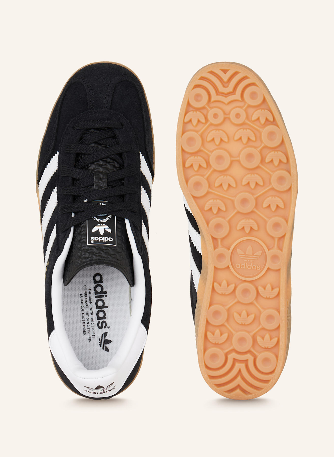 adidas Originals Sneaker GAZELLE INDOOR, Farbe: SCHWARZ/ WEISS (Bild 5)