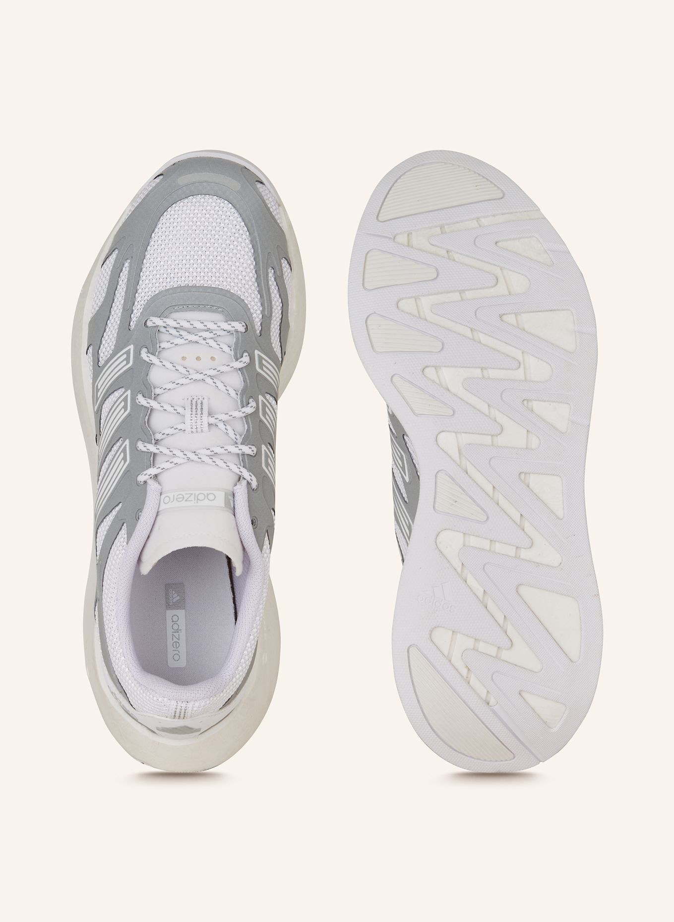 adidas Originals Sneakersy ADIZERO ARUKU: BIAŁY/ SZARY