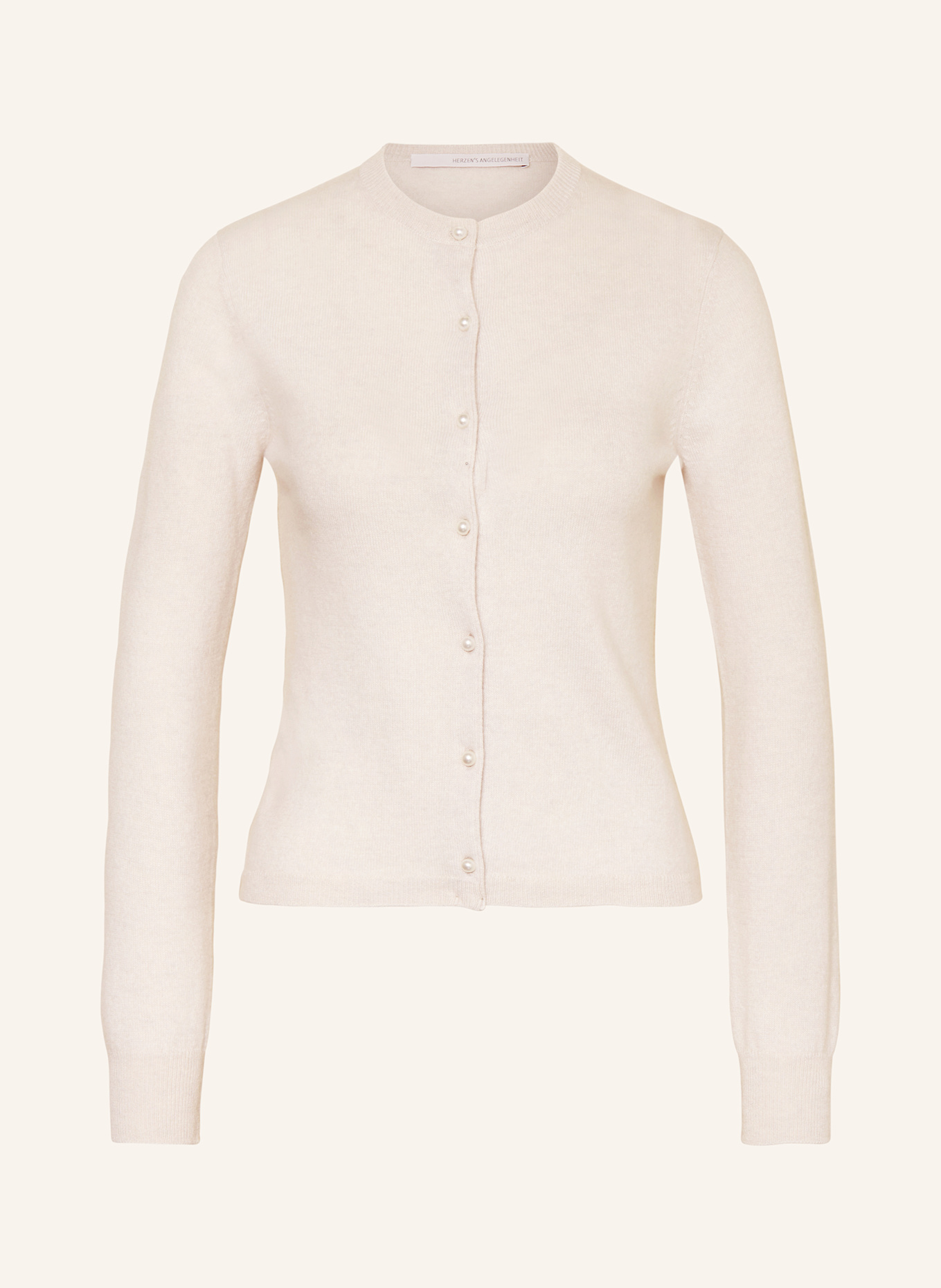 HERZEN'S ANGELEGENHEIT Kardigan z kaszmiru: JASNOCZARY