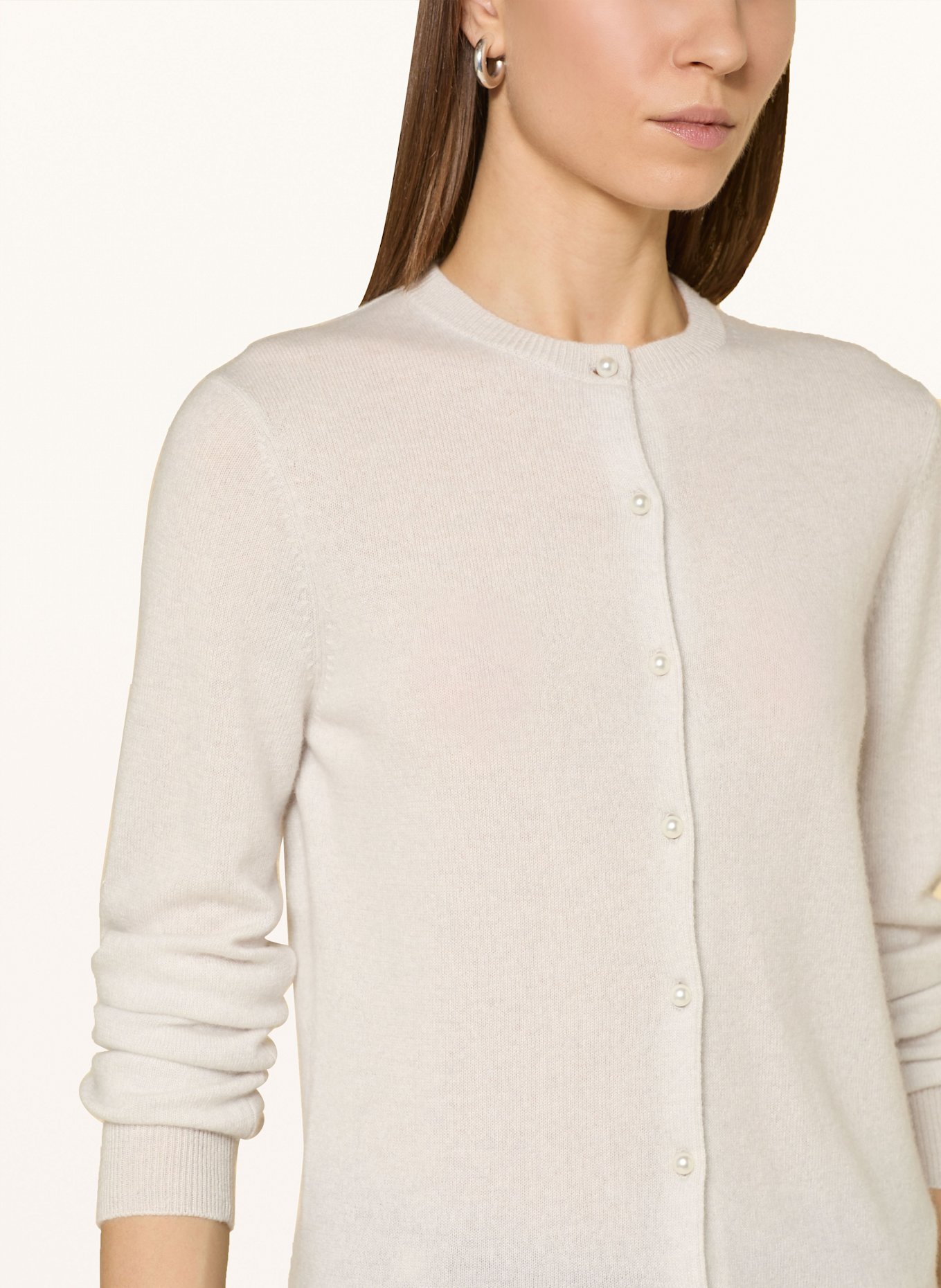 HERZEN'S ANGELEGENHEIT Kardigan z kaszmiru: JASNOCZARY