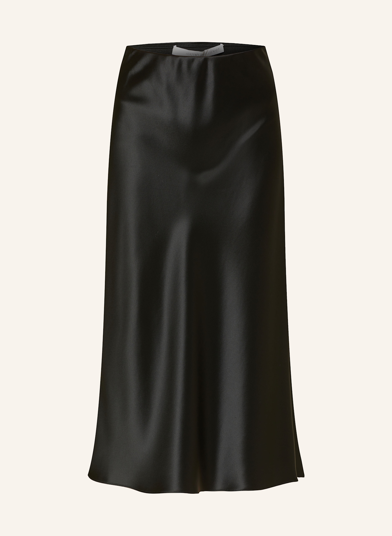 HERZEN'S ANGELEGENHEIT Spódnica satynowa: CZARNY