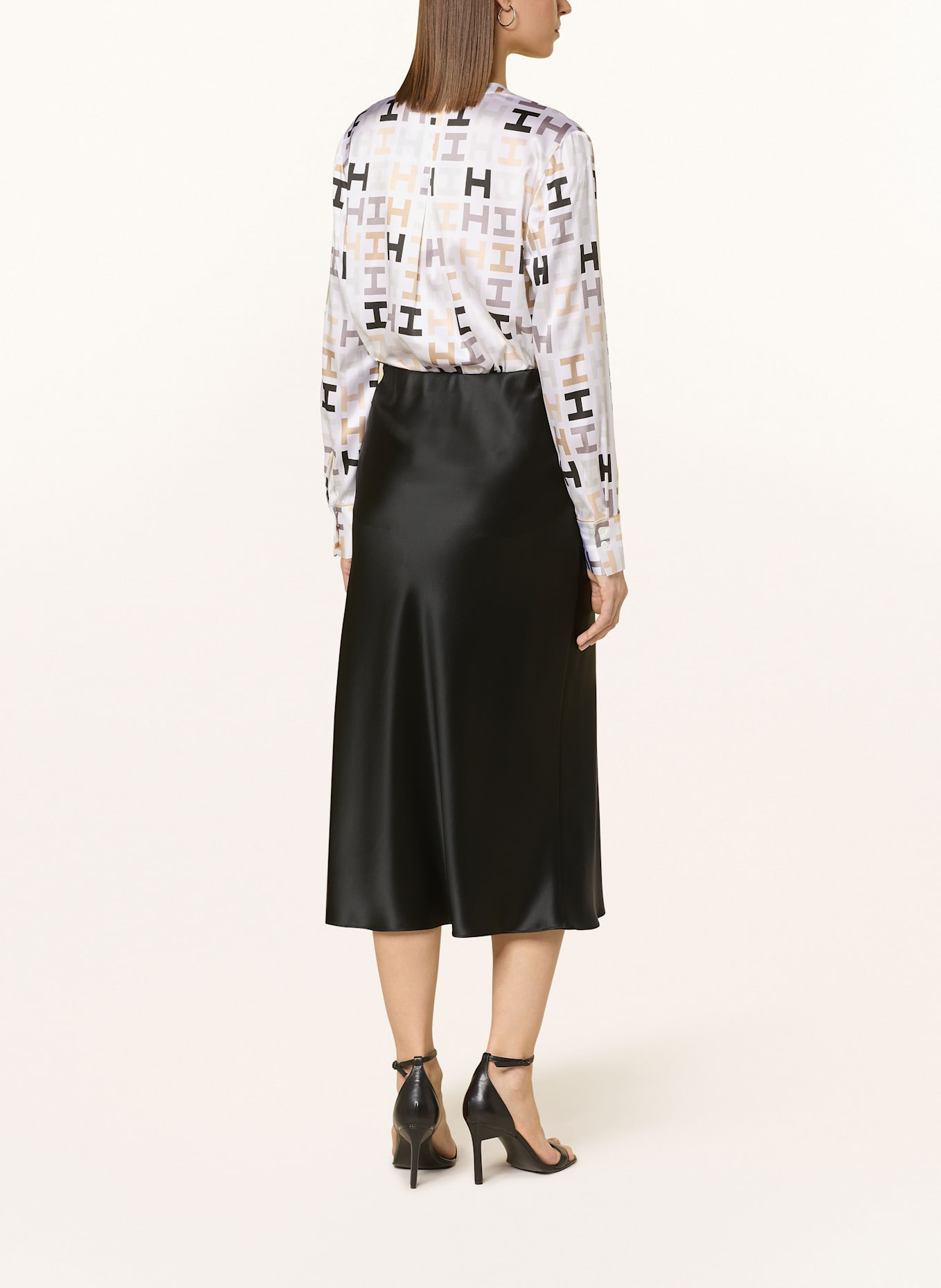 HERZEN'S ANGELEGENHEIT Spódnica satynowa: CZARNY