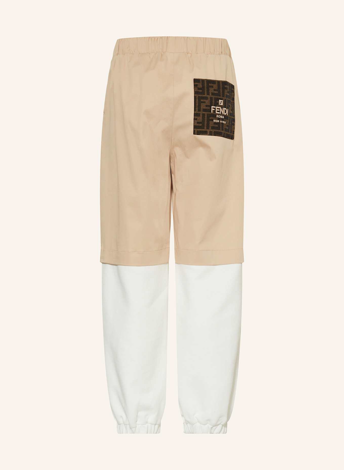 FENDI Hose: BEIGE/ CREME