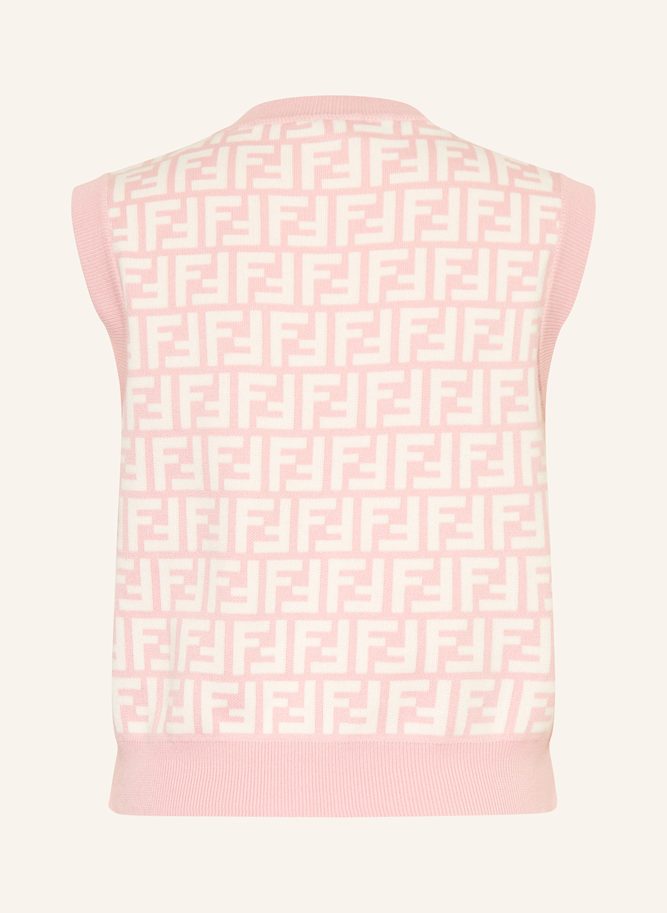 FENDI Pullunder: ROSA/ WEISS