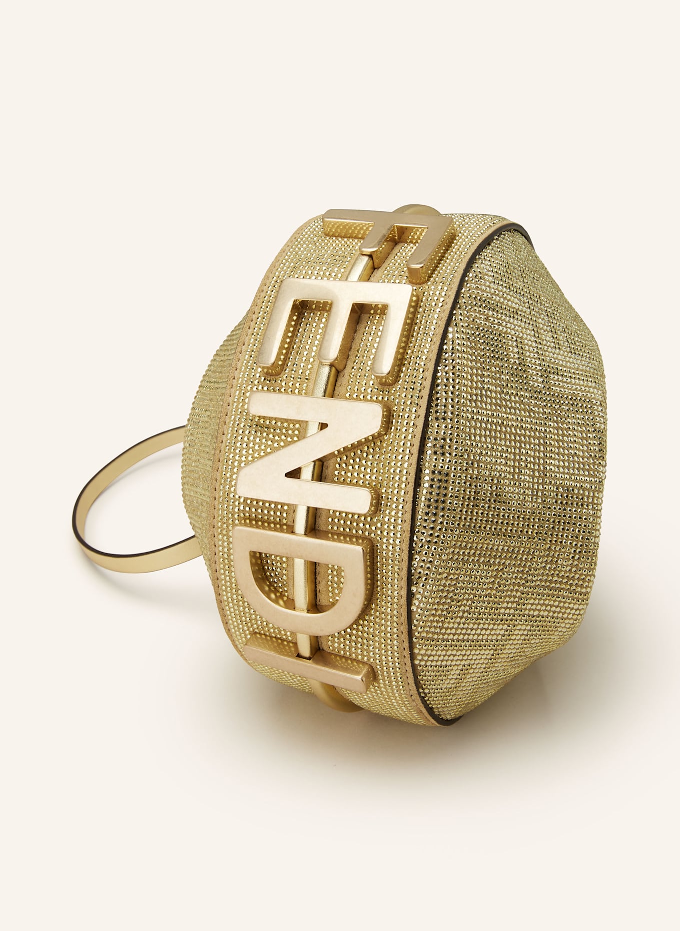 FENDI Handtasche FENDIGRAPHY MINI mit Schmucksteinen: GOLD
