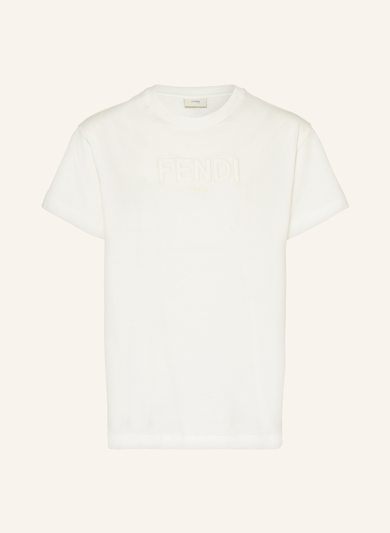 White fendi t shirt top