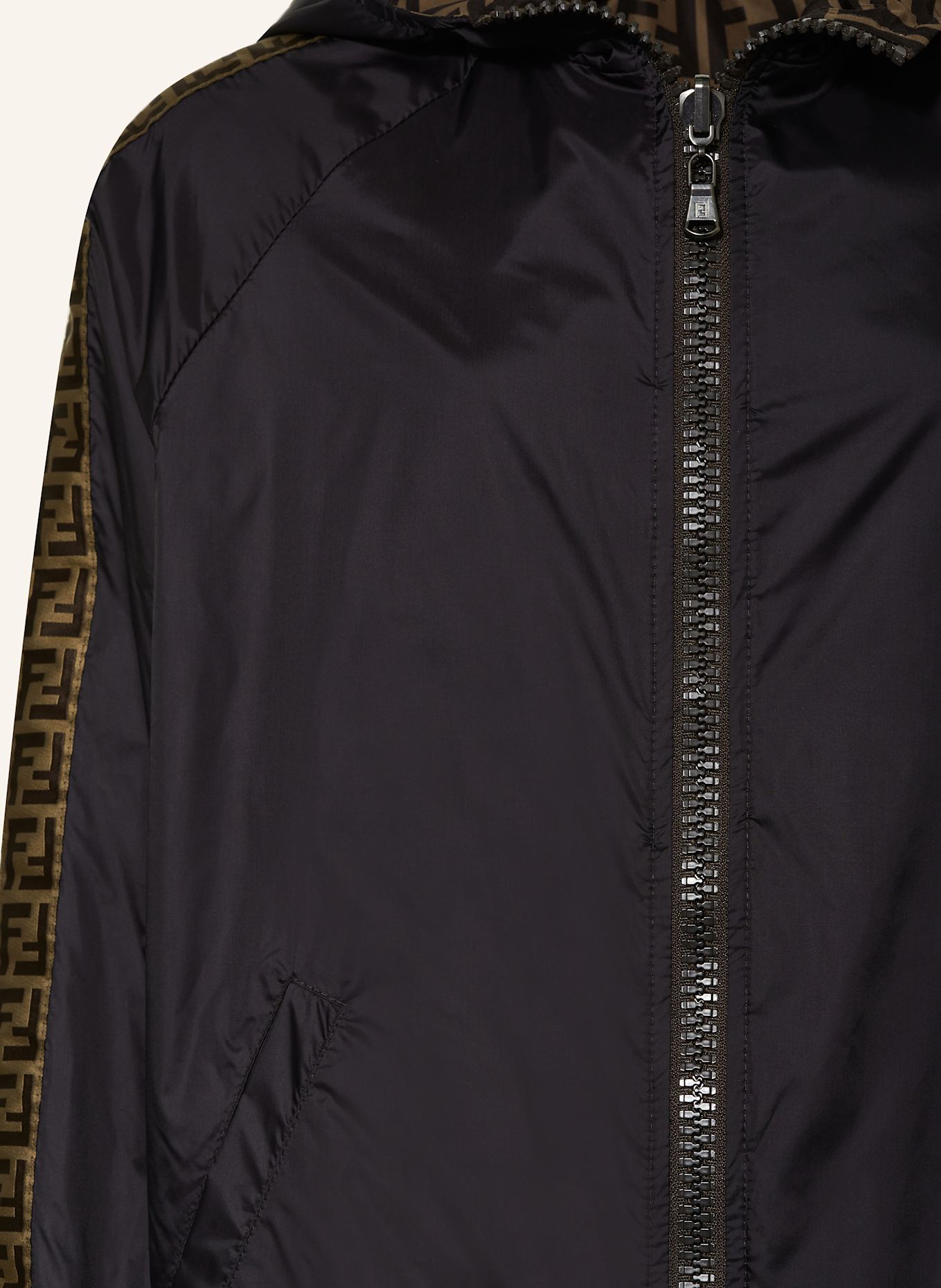 FENDI Jacke zum Wenden: SCHWARZ/ BRAUN