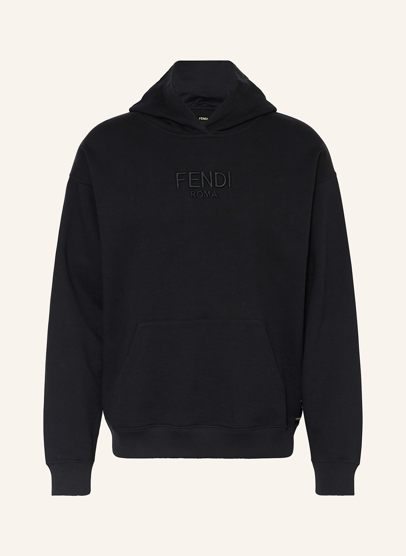 Black fendi hoodie mens deals