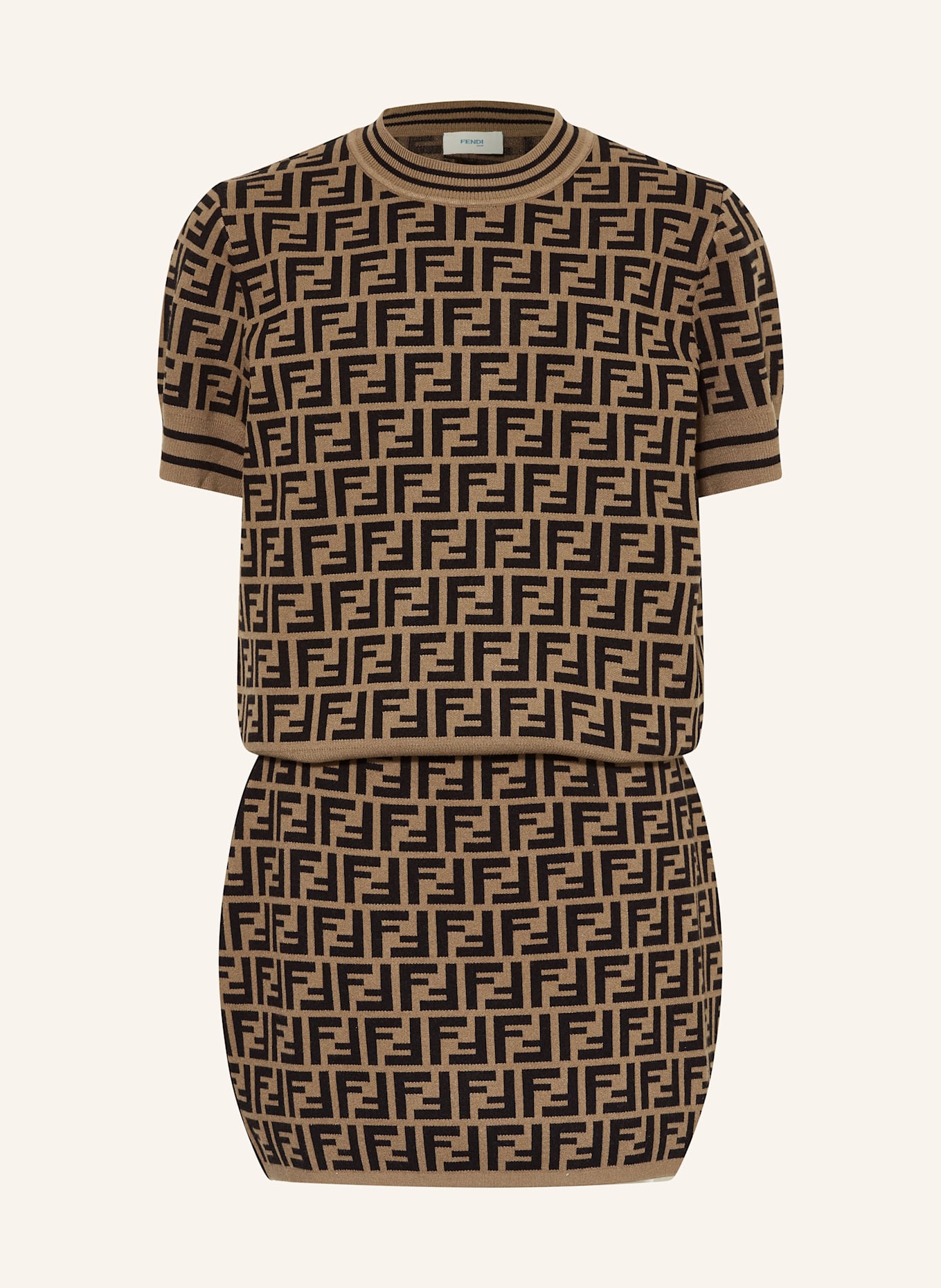 FENDI Strickshirt: SCHWARZ / BRAUN