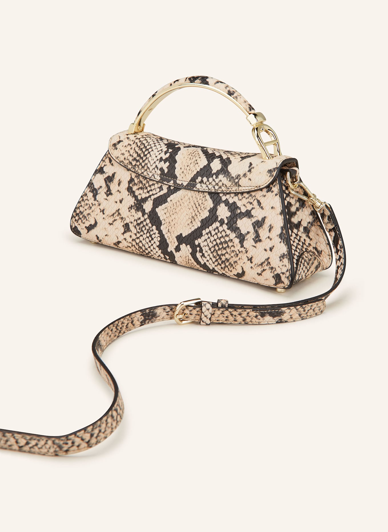AIGNER Handtasche STAFFA: CREME/ SCHWARZ