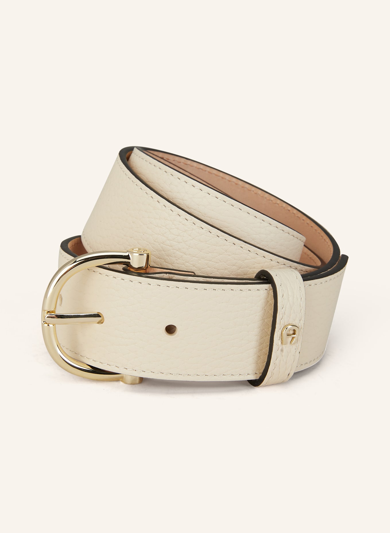 AIGNER DELIA leather belt: CREAM