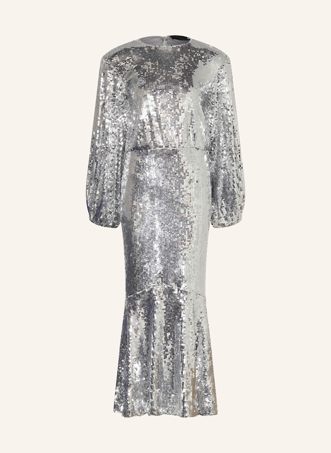 ROTATE Sukienka z cekinami: SREBRNY