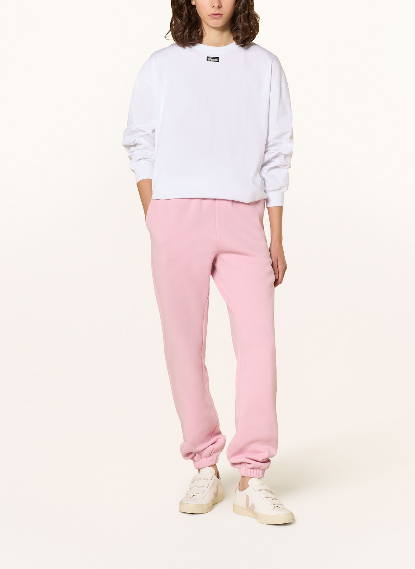 ROTATE Koszulka z długim rękawem: BIAŁY