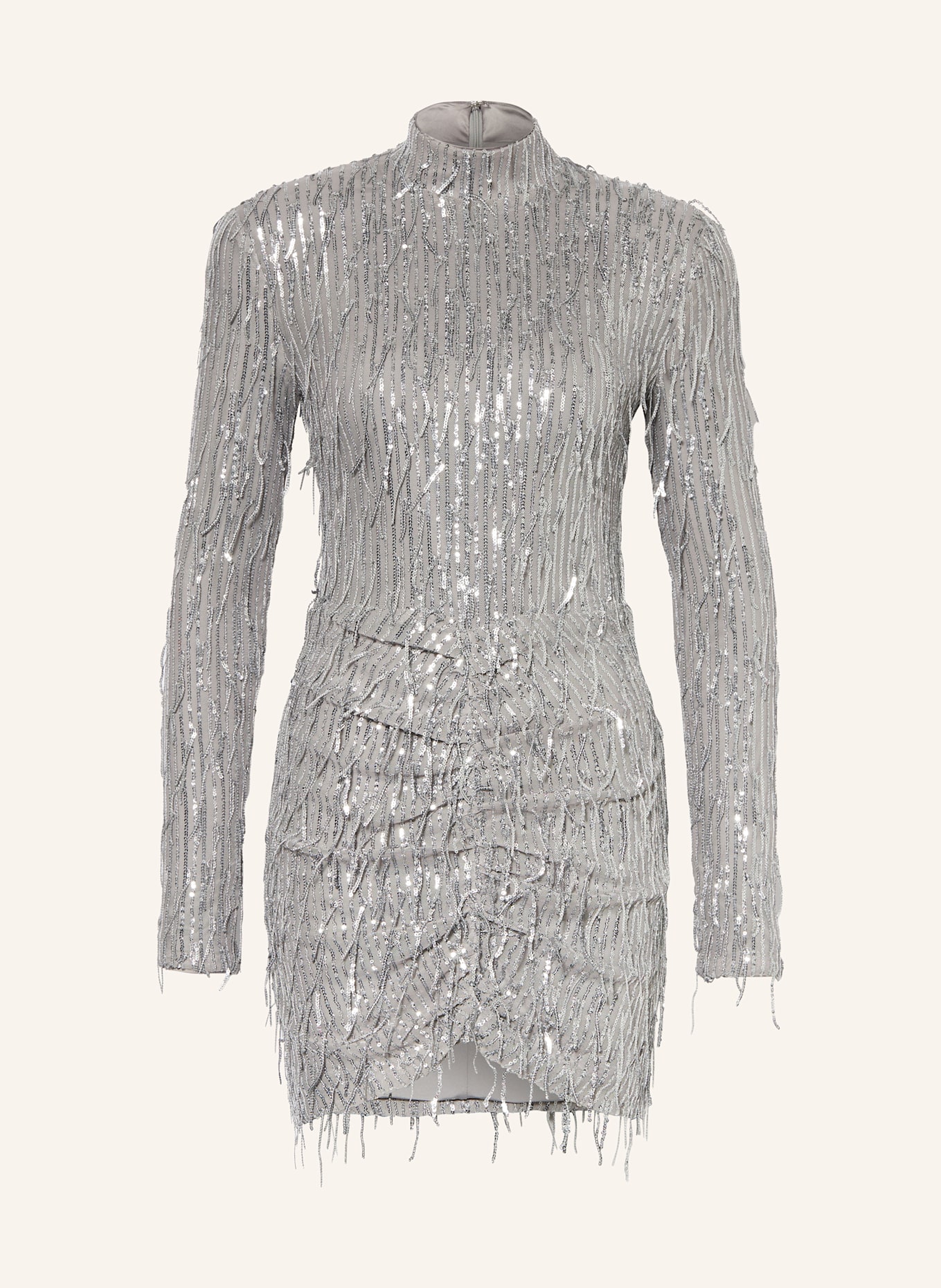 ROTATE Kleid mit Pailletten: SILBER