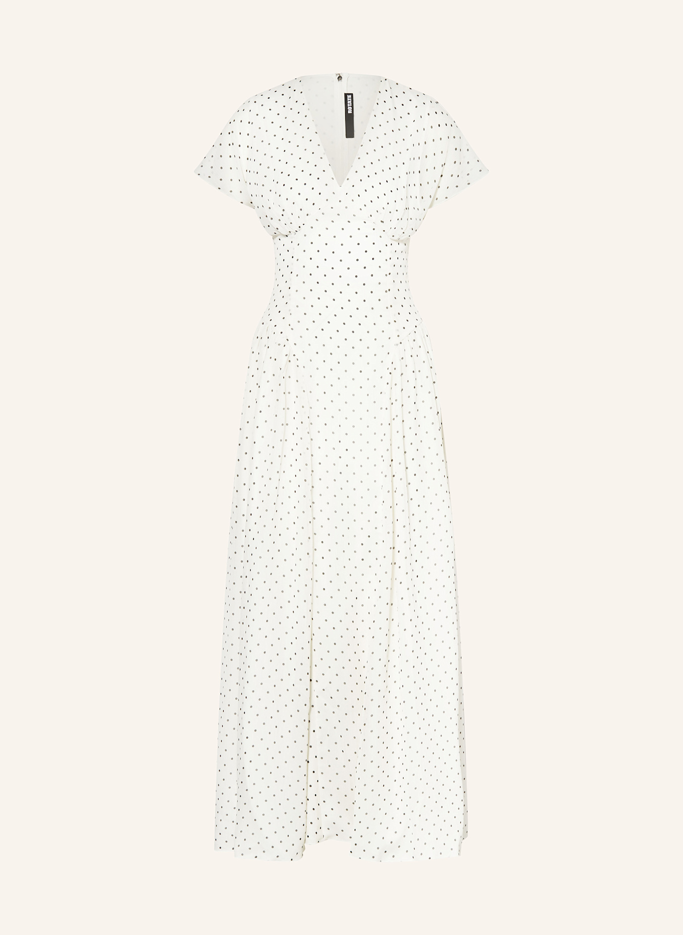 ROTATE Kleid: WEISS/ SCHWARZ