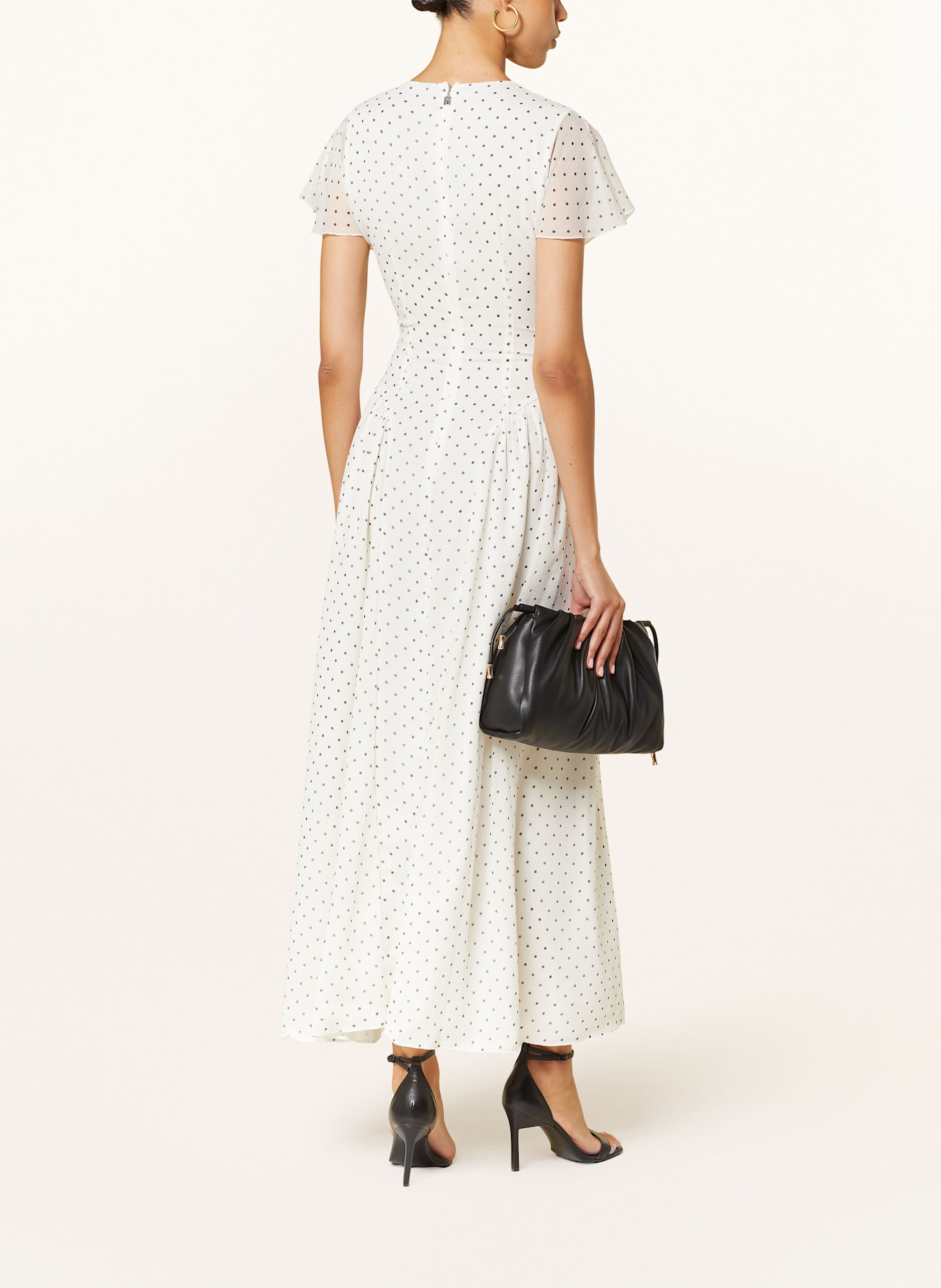 ROTATE Kleid: WEISS/ SCHWARZ