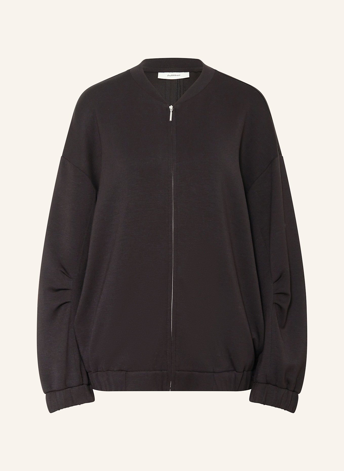 InWear LAICENTIW oversized blouson in jersey: BLACK