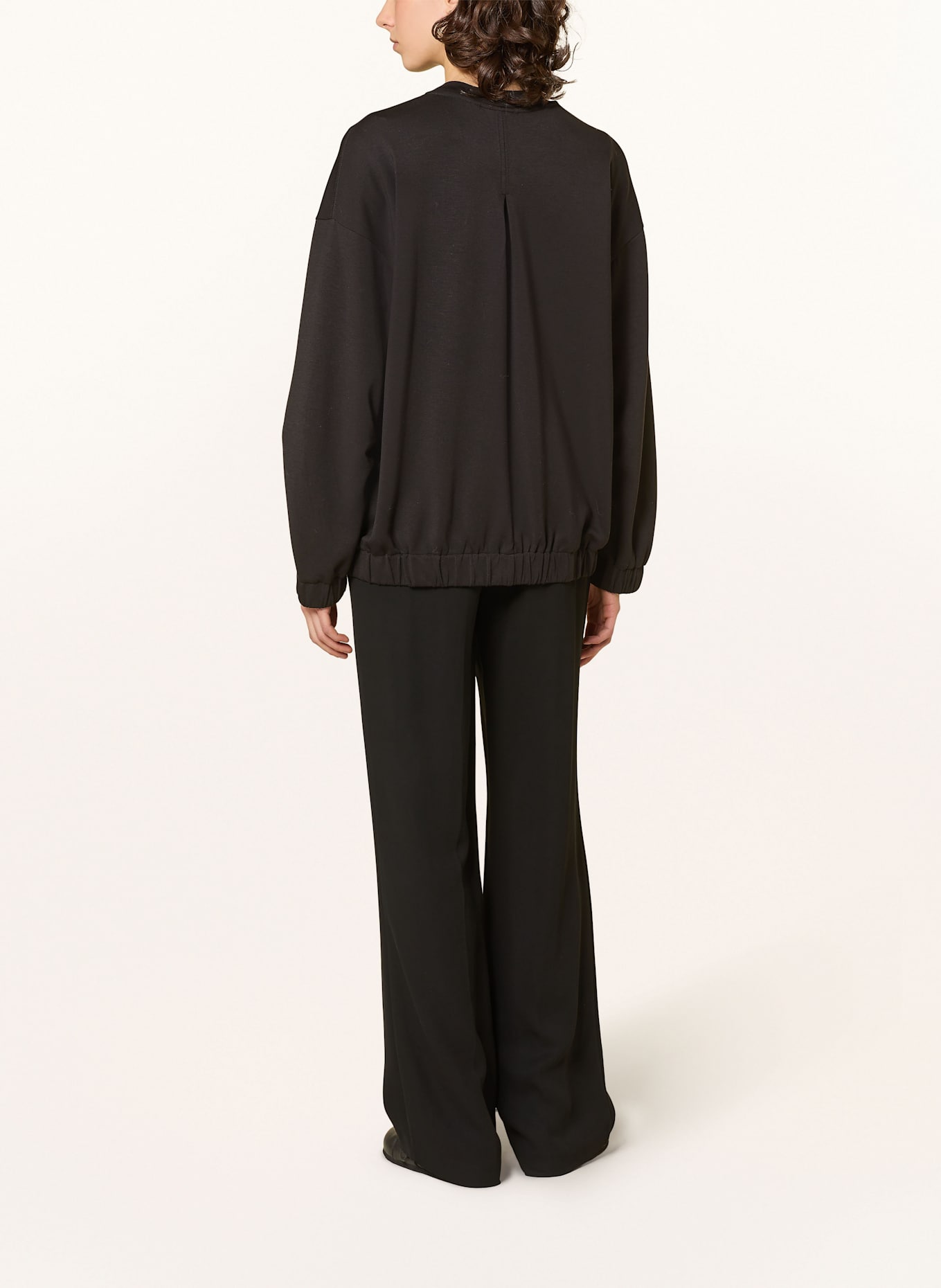 InWear LAICENTIW oversized blouson in jersey: BLACK