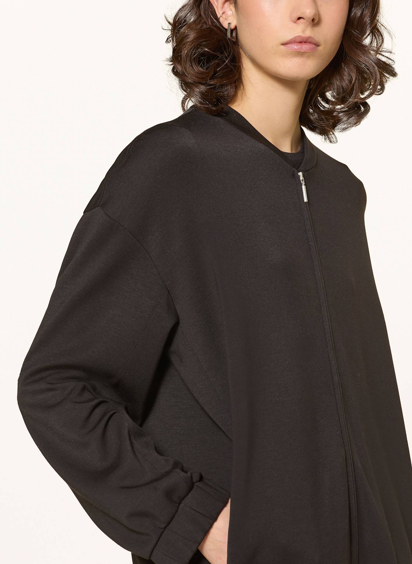 InWear LAICENTIW oversized blouson in jersey: BLACK