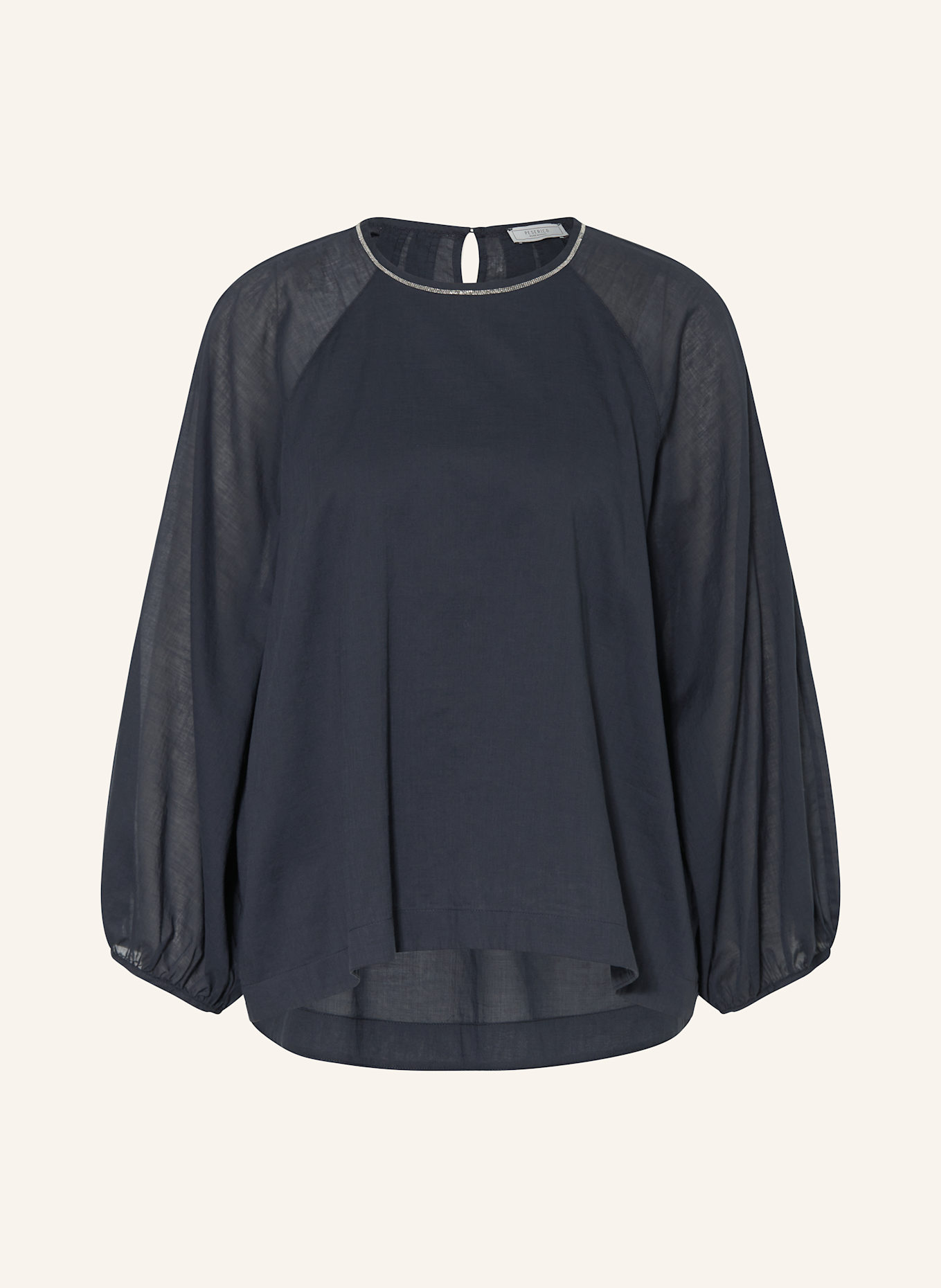 PESERICO Halenka s ozdobnými kamínky: TMAVĚ MODRÁ