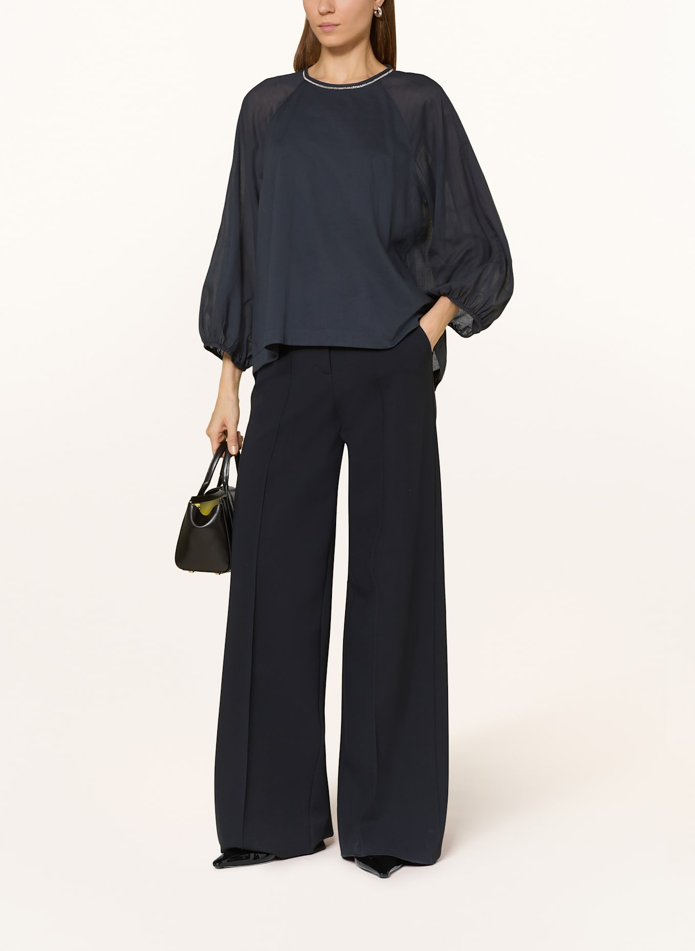 PESERICO Halenka s ozdobnými kamínky: TMAVĚ MODRÁ