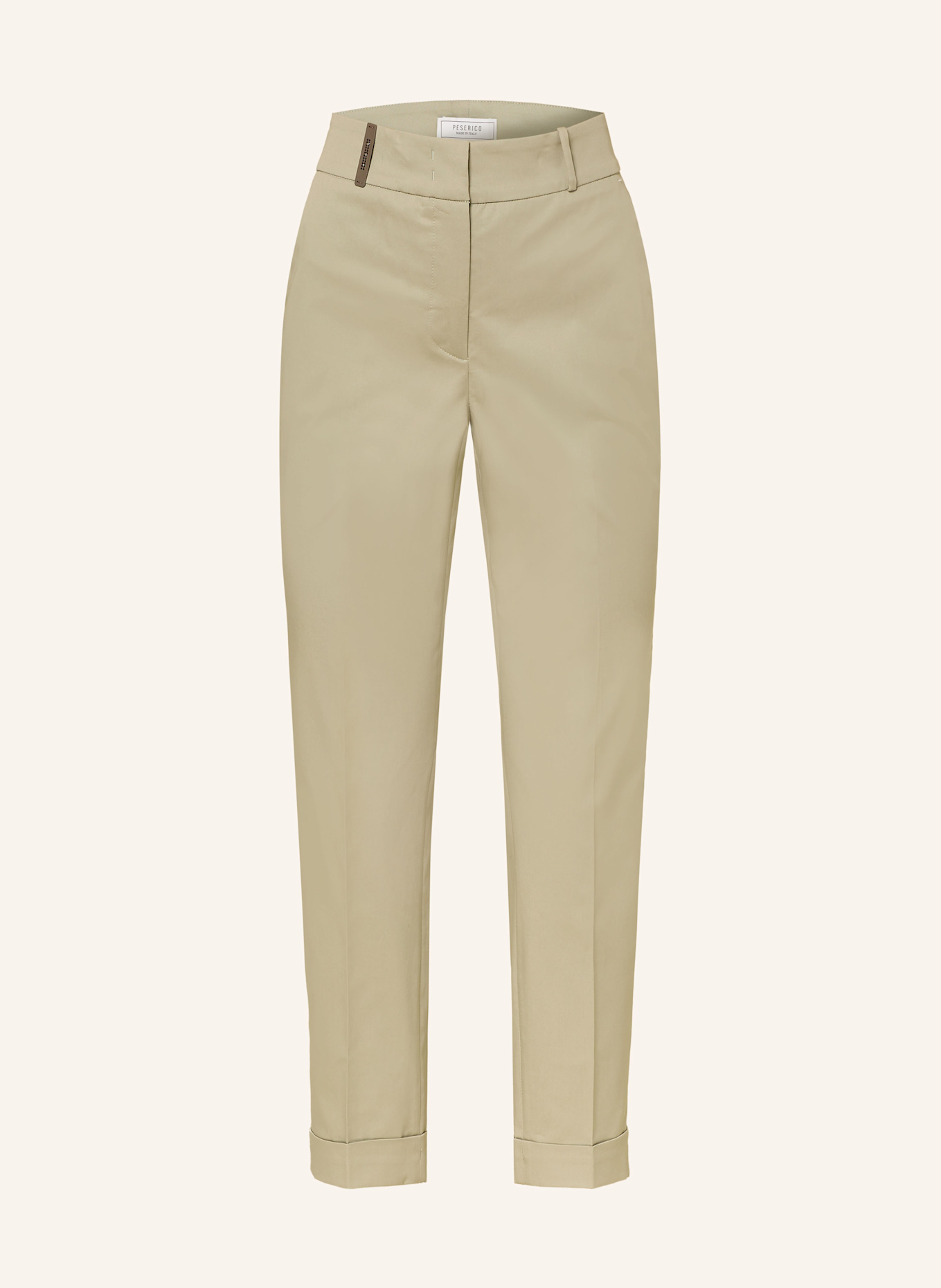 PESERICO 7/8 pants, Color: LIGHT GREEN (Image 1)