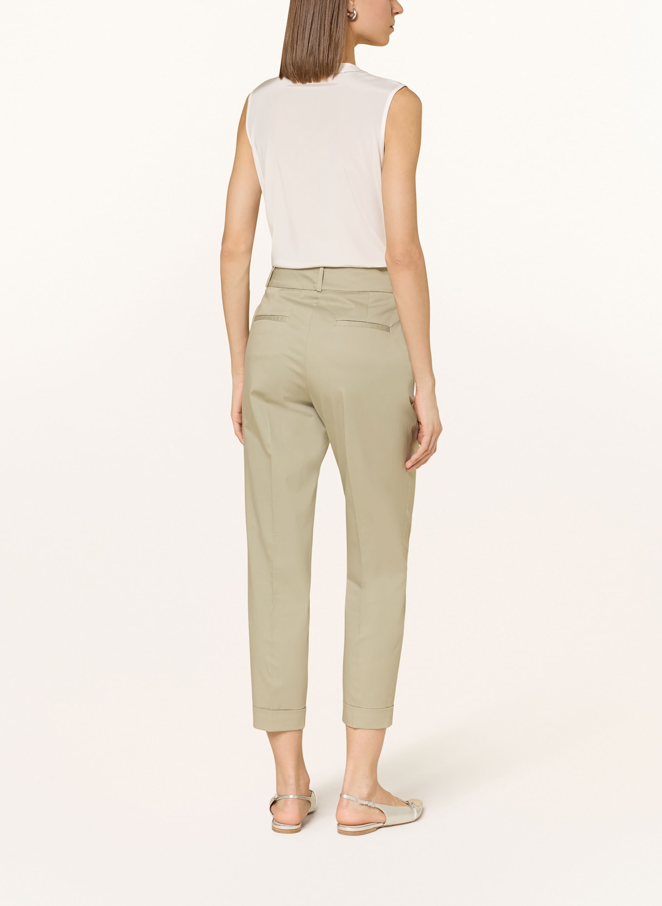 PESERICO 7/8 pants, Color: LIGHT GREEN (Image 3)