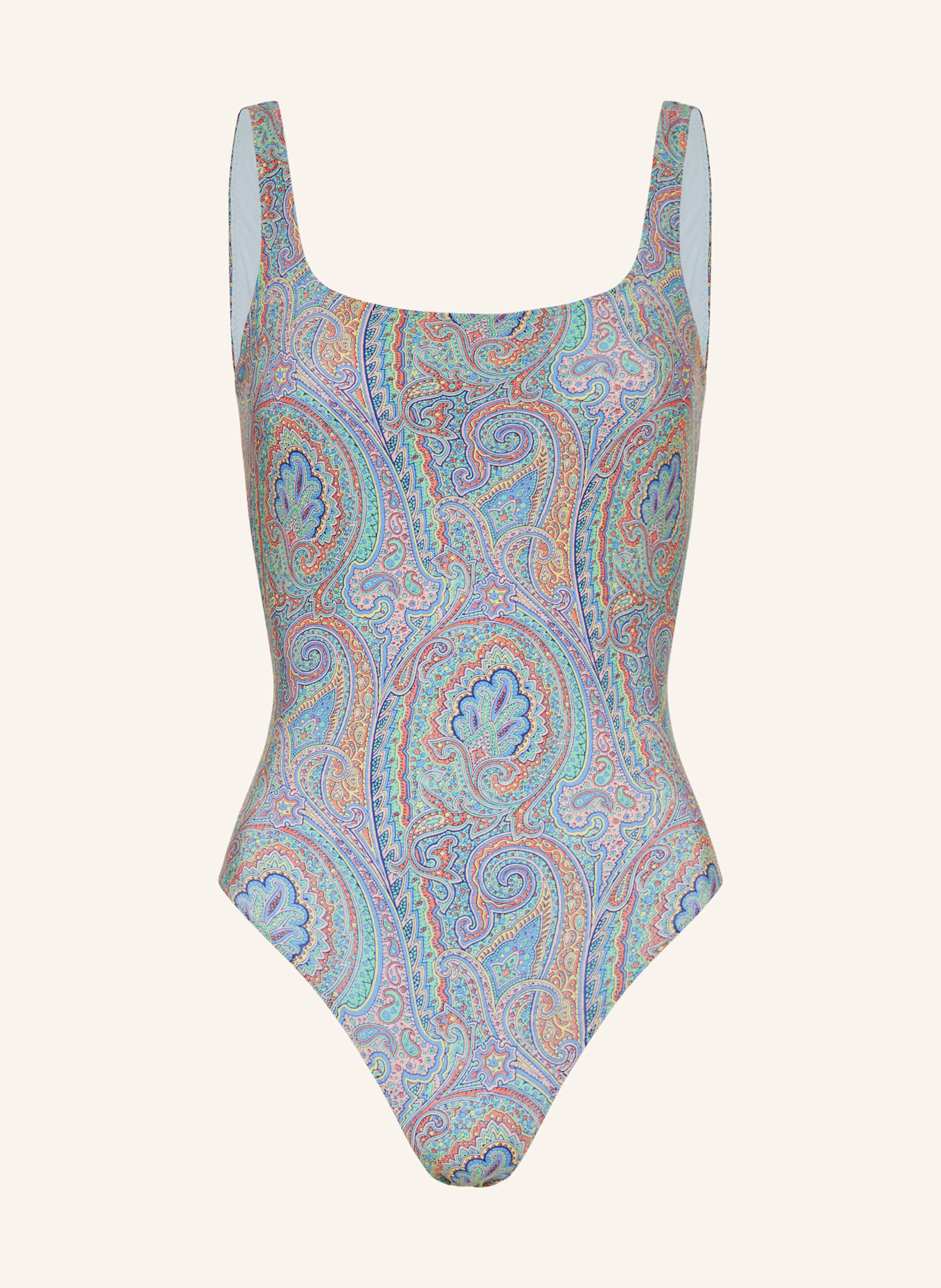 ETRO Badeanzug: BLAU / GRÜN / ORANGE