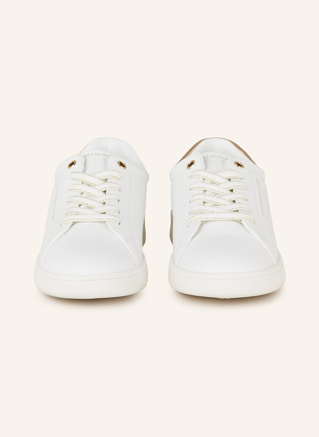TOMMY HILFIGER Sneaker: WEISS / GOLD