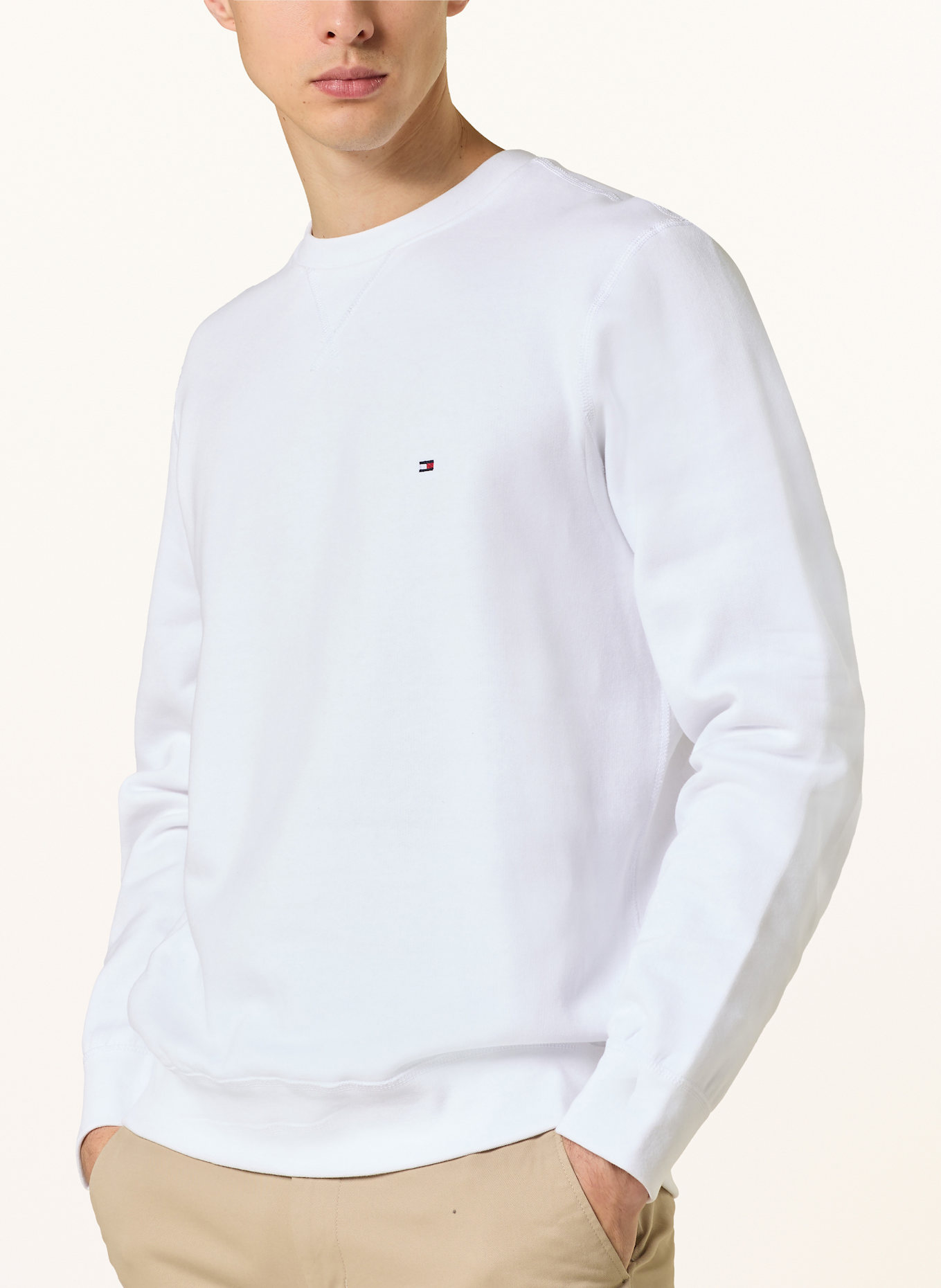 TOMMY HILFIGER Sweatshirt: WHITE