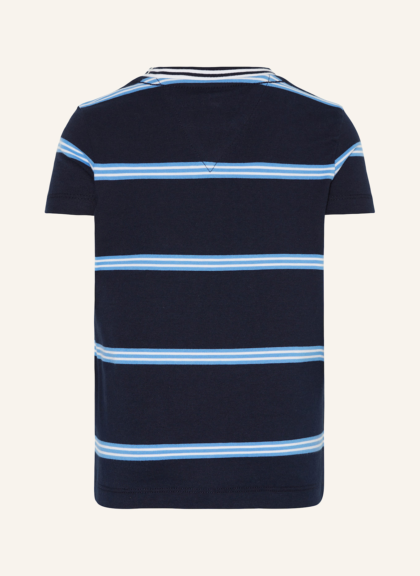 TOMMY HILFIGER T-Shirt: DUNKELBLAU / HELLBLAU / WEISS