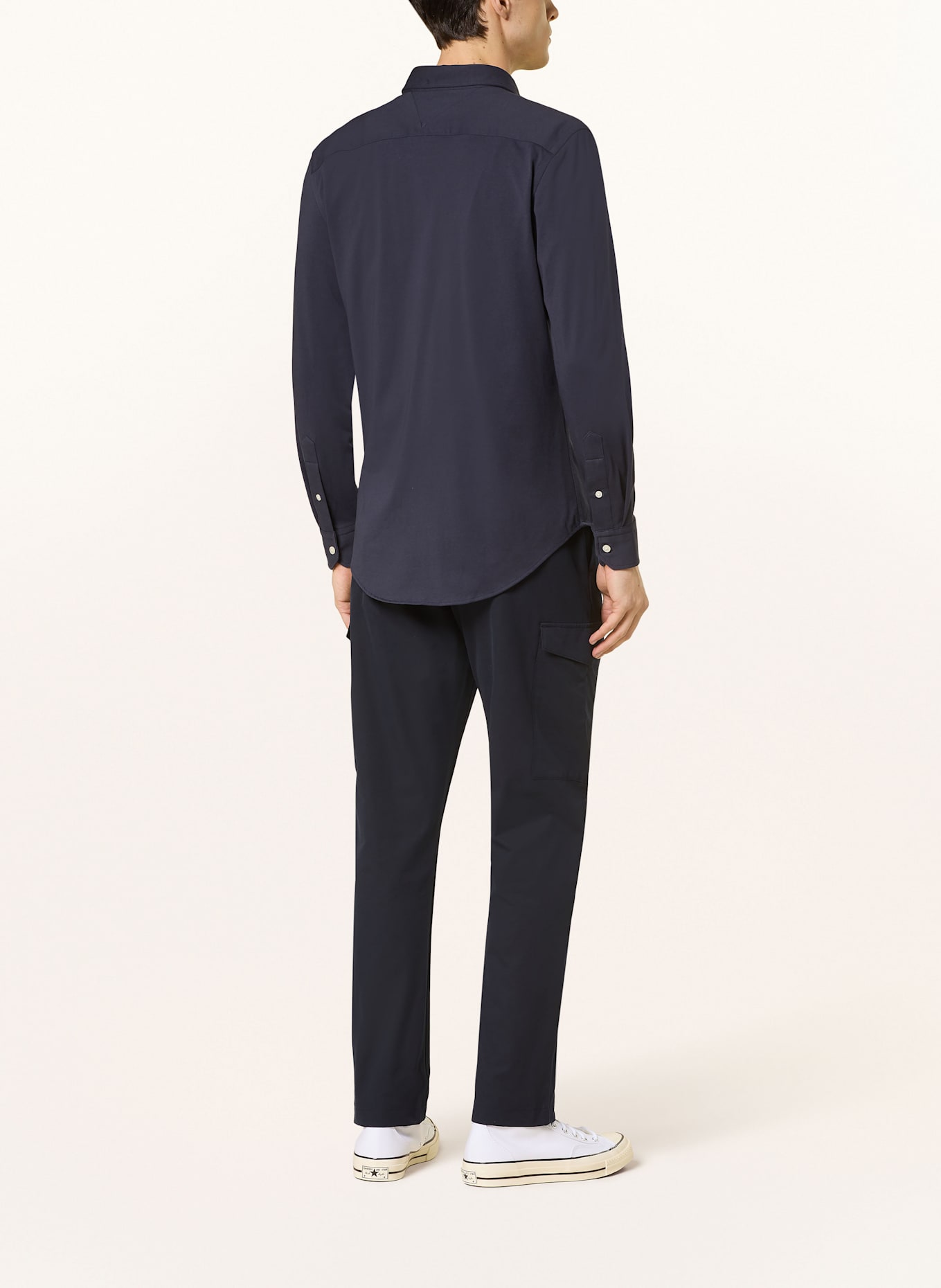 TOMMY HILFIGER Hemd Regular Fit: DUNKELBLAU