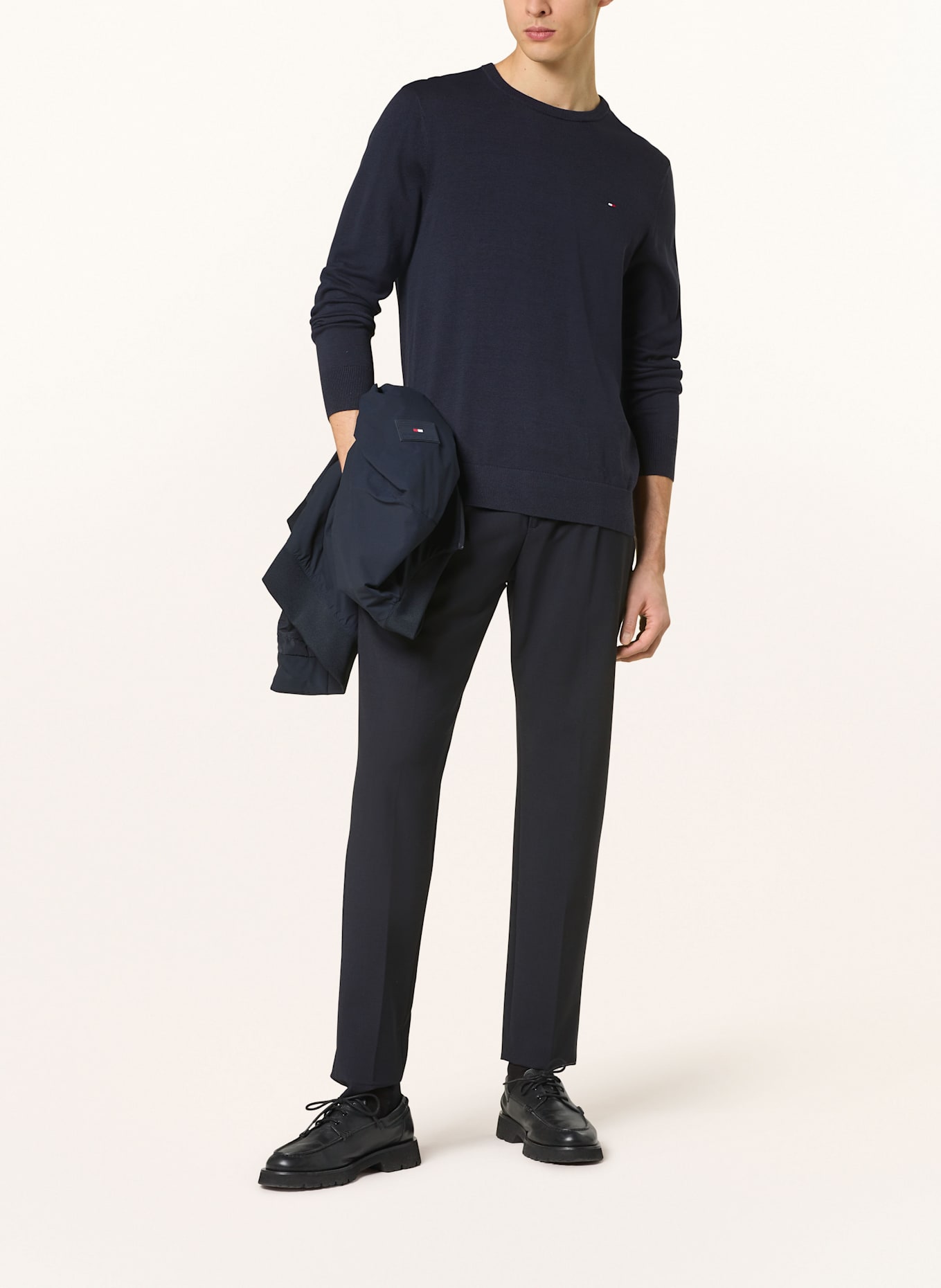 TOMMY HILFIGER Pullover: DUNKELBLAU