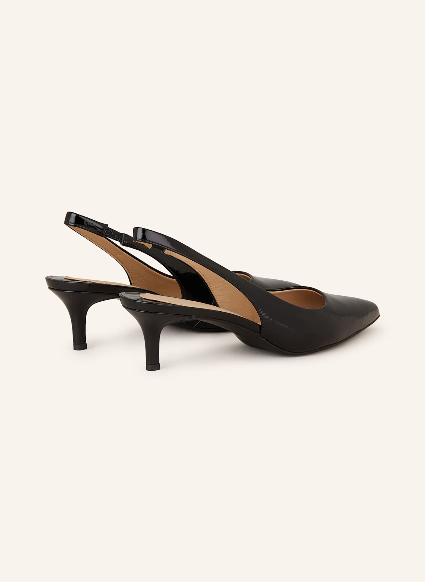 LAUREN RALPH LAUREN Czółenka z odkrytą piętą: CZARNY