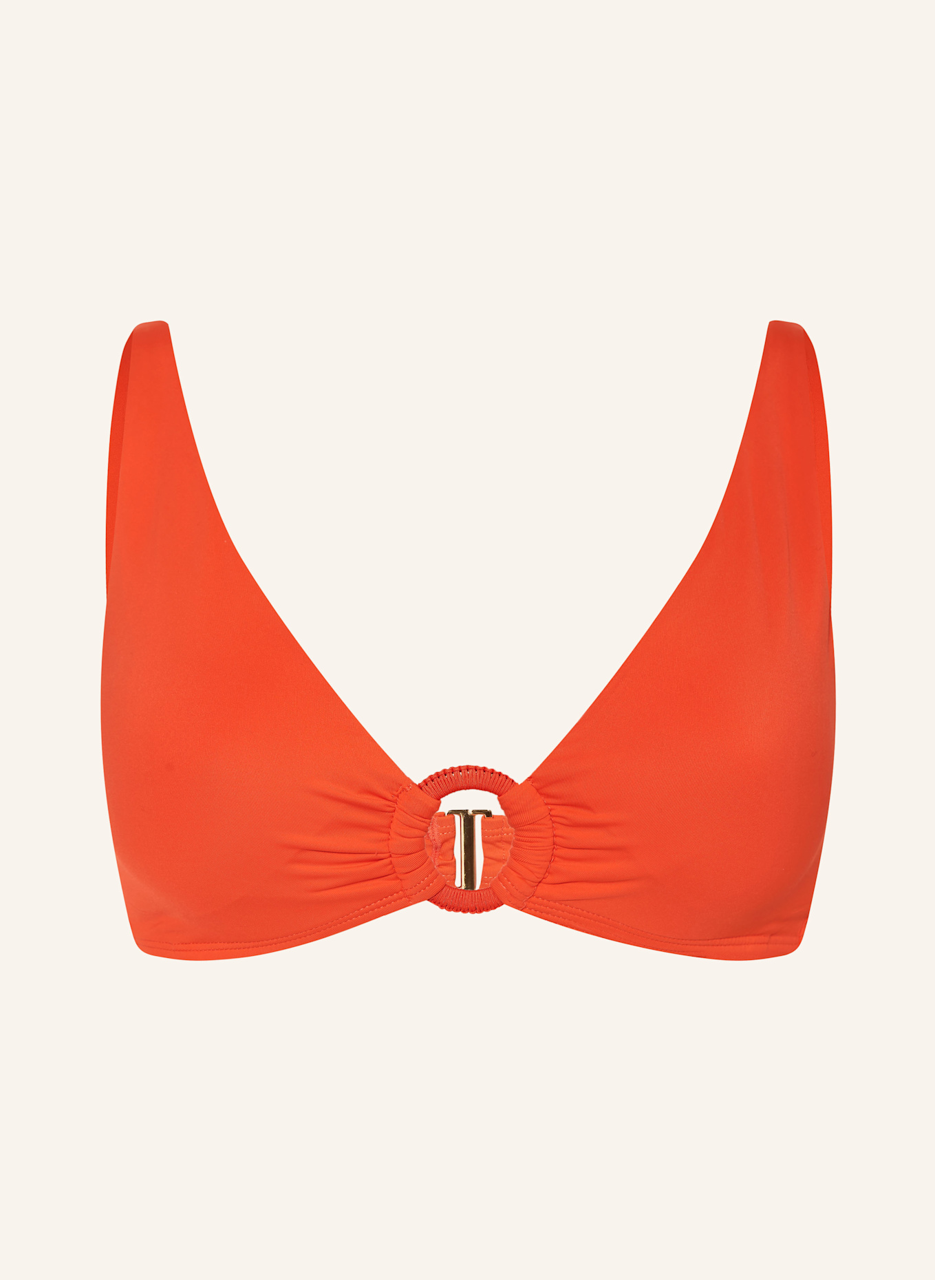 LAUREN RALPH LAUREN Bralette-Bikini-Top BEACH CLUB SOLIDS: ORANGE