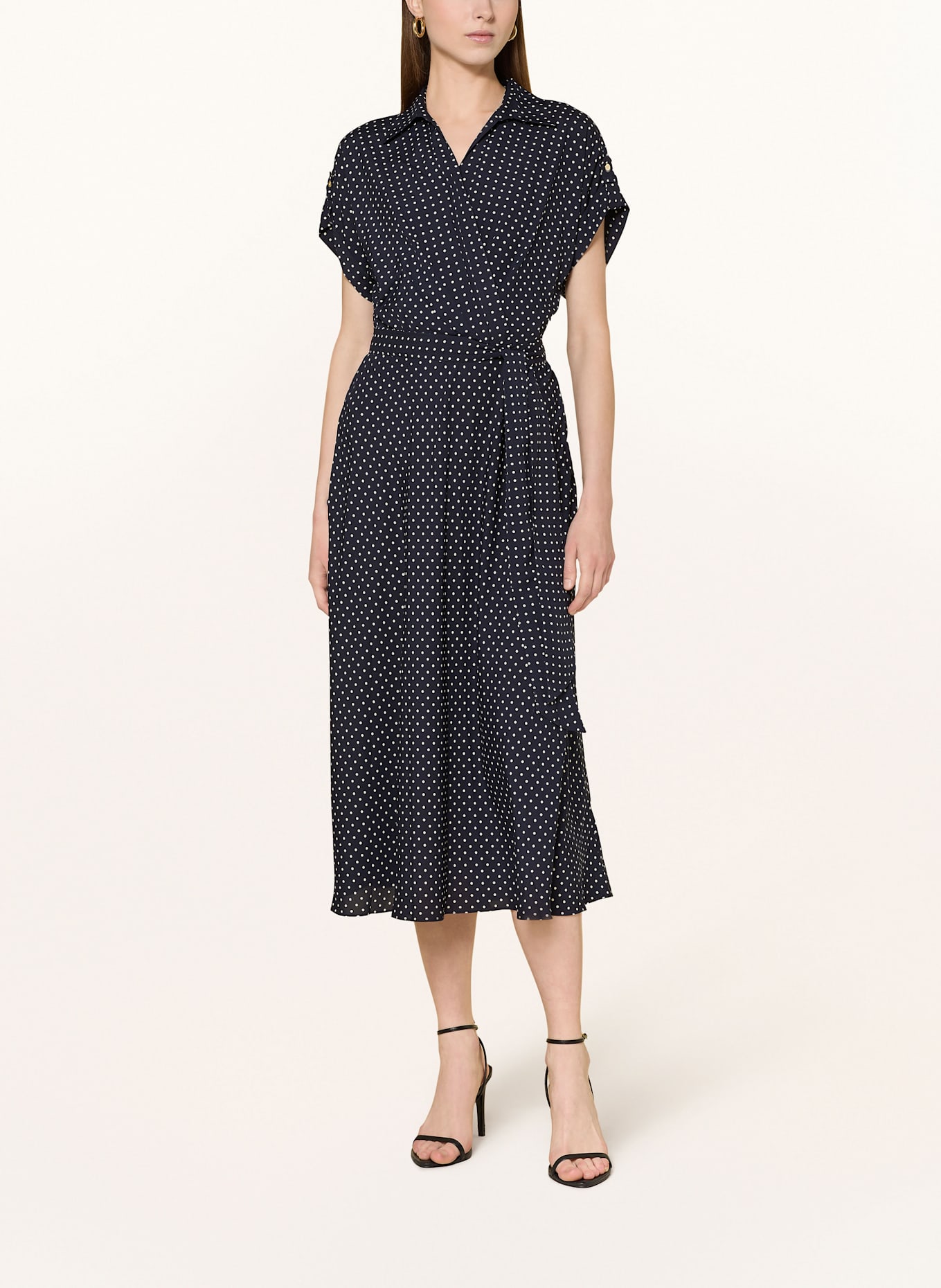 LAUREN RALPH LAUREN Kleid POLY: 001 NAVY/CREAM