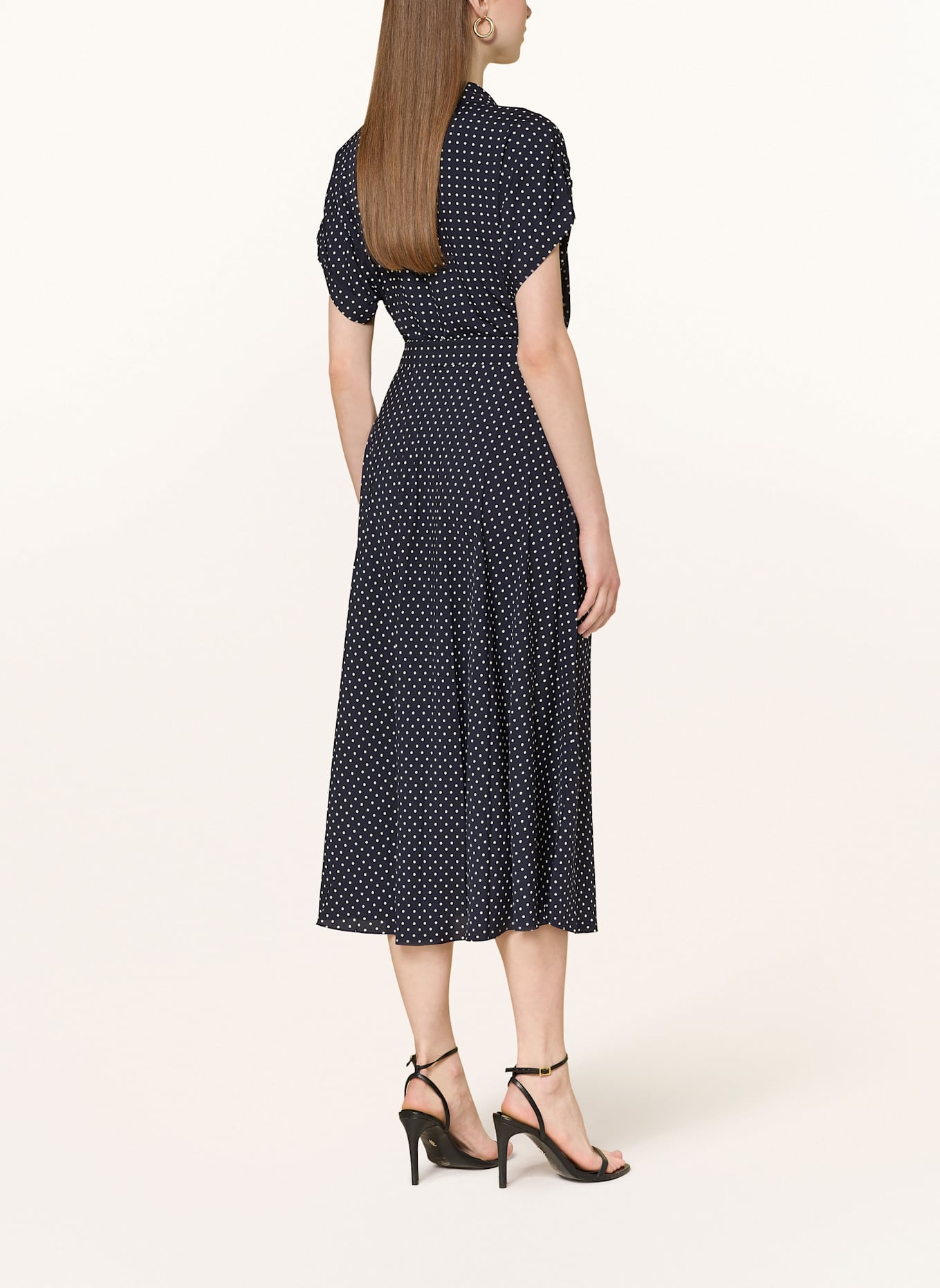 LAUREN RALPH LAUREN Kleid POLY: 001 NAVY/CREAM